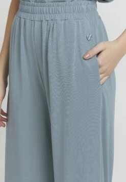 OXMO OXBRYNDIS REGULAR FIT WIDE LEG - Trousers - Smoke Blue -OXMO Store a59680fcf63c4dc6b6ccf2f26a76e771