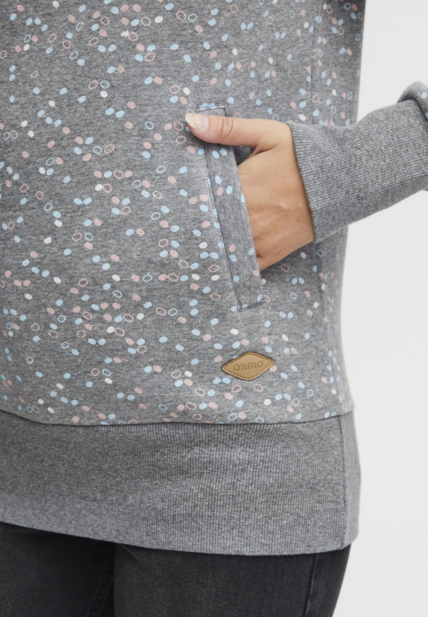 OXMO OX - Hoodie - Medium Grey Melange 5 OXMO OX - Hoodie - Medium Grey Melange - Image 5