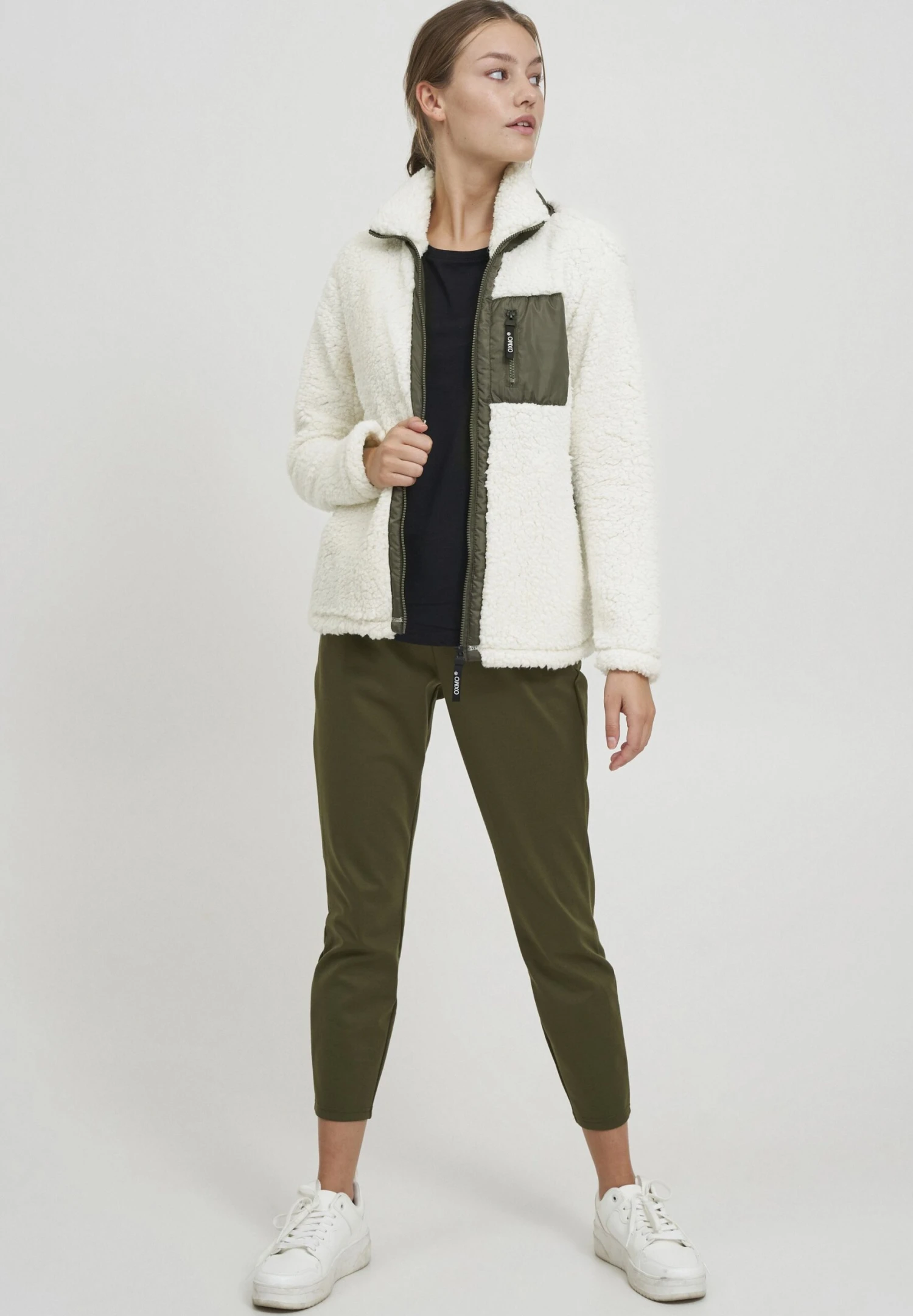 OXMO OXELLIN - Fleece Jacket - Cloud Dancer 2 OXMO OXELLIN - Fleece Jacket - Cloud Dancer - Image 2
