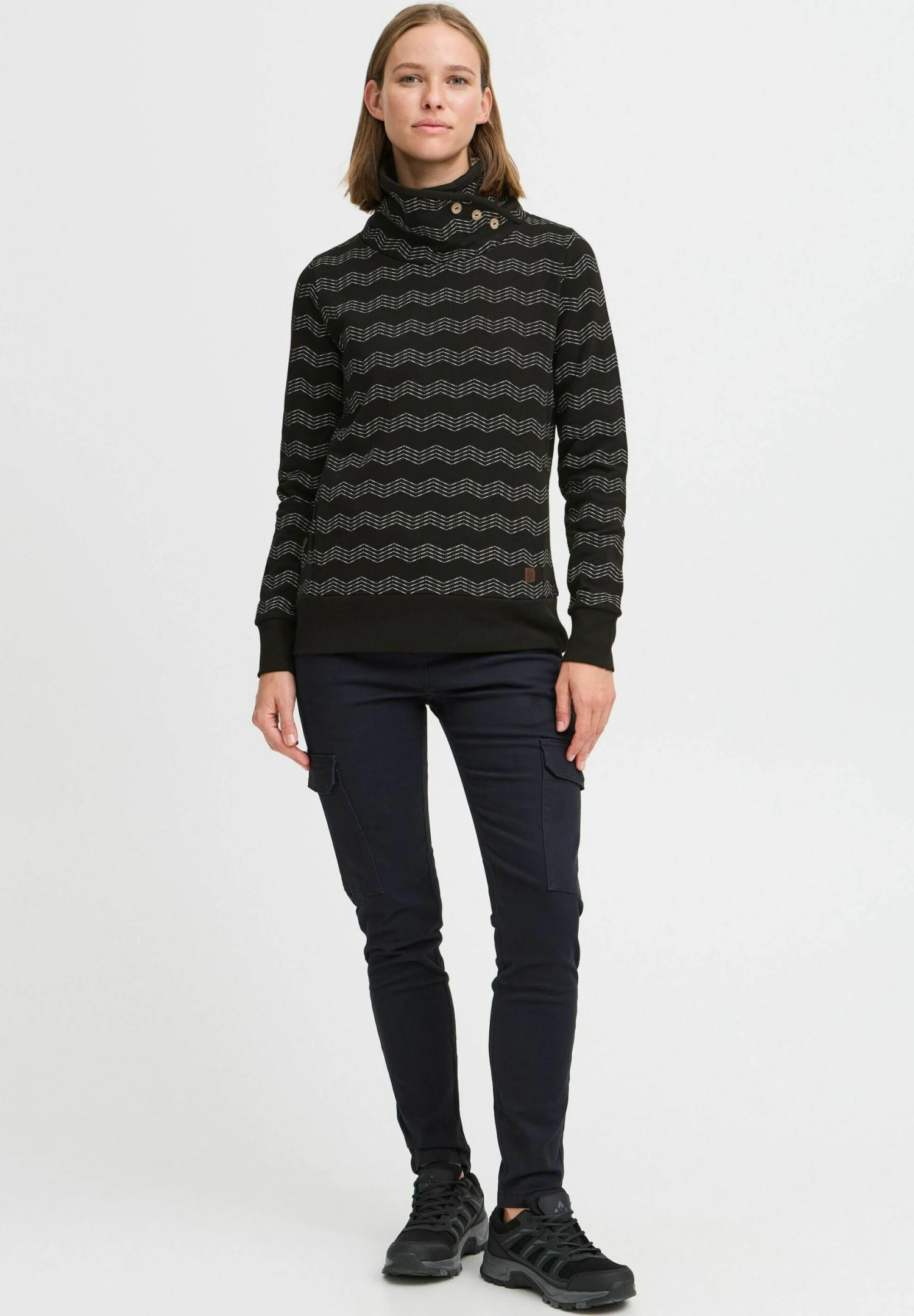 OXMO OXVERNITA - Sweatshirt - True Black 2 OXMO OXVERNITA - Sweatshirt - True Black - Image 2