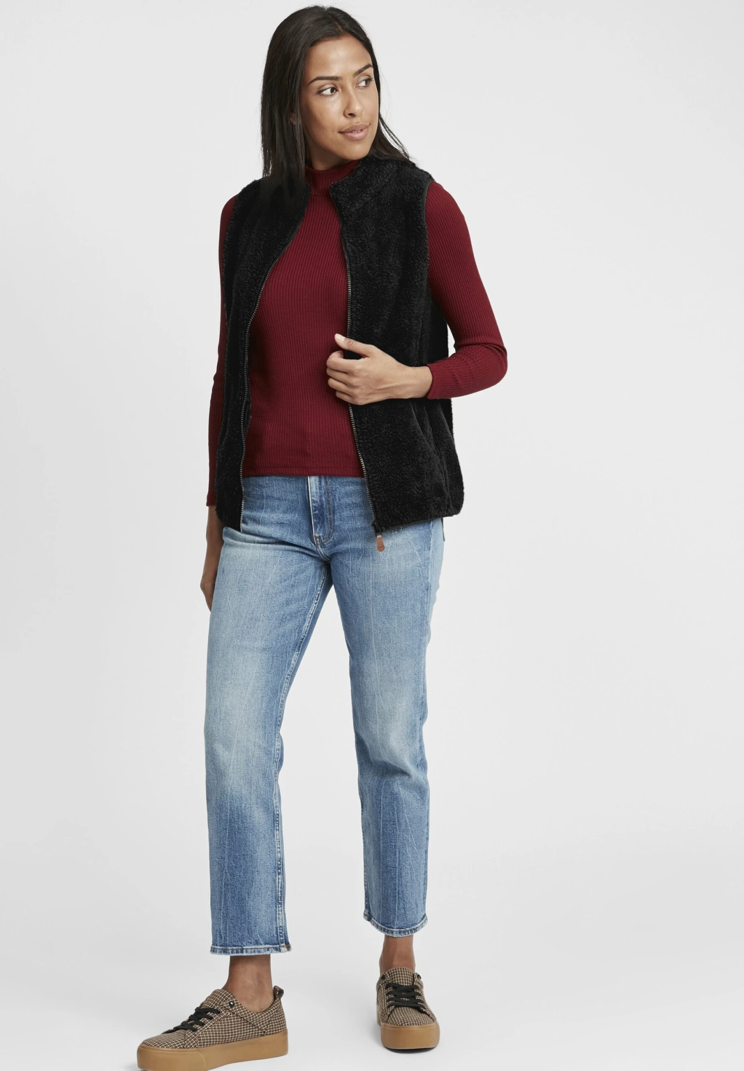 OXMO OXTHERI - Waistcoat - Black 2 OXMO OXTHERI - Waistcoat - Black - Image 2