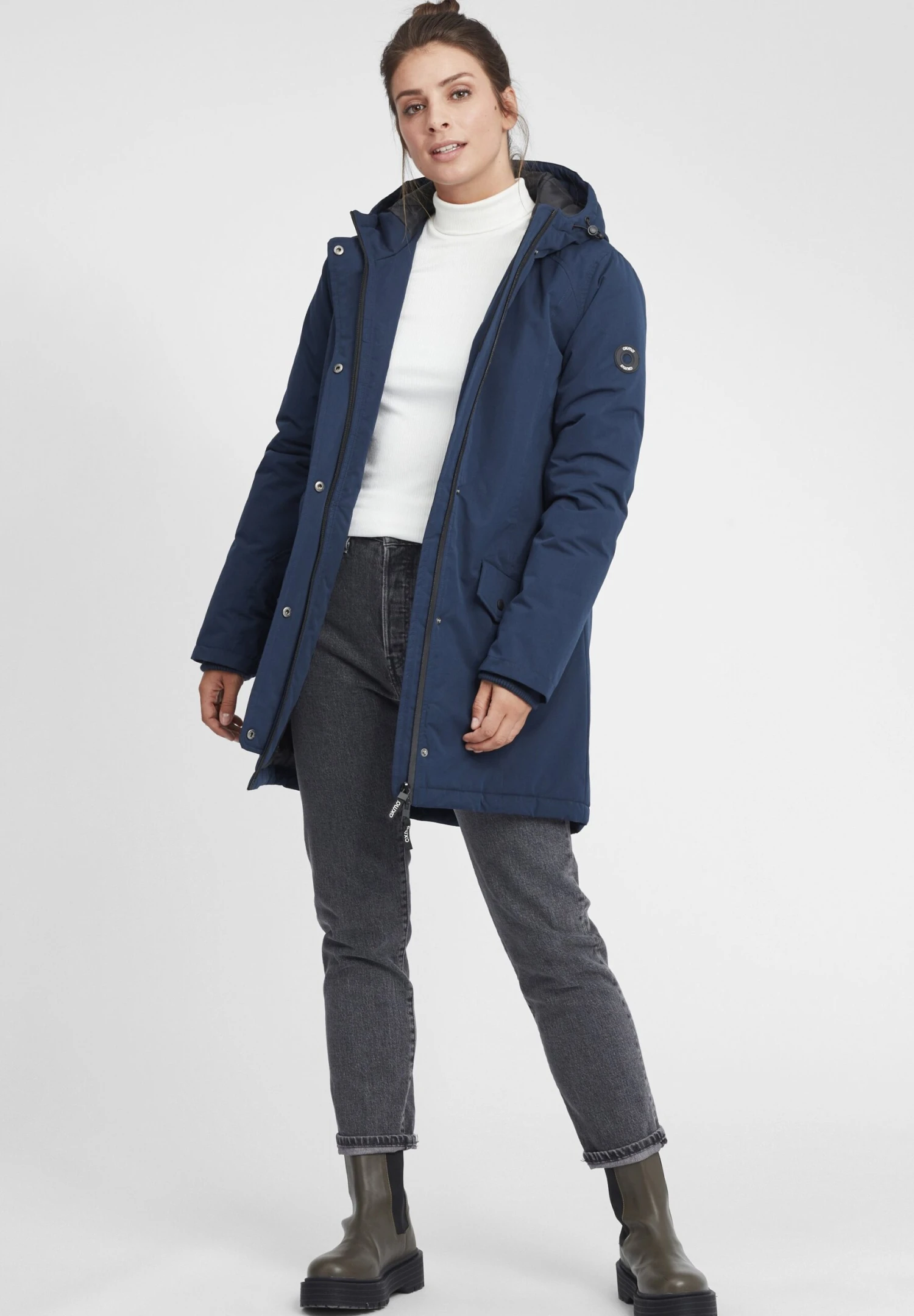 OXMO OXTamila - Winter Coat - Dress Blues 2 OXMO OXTamila - Winter Coat - Dress Blues - Image 2
