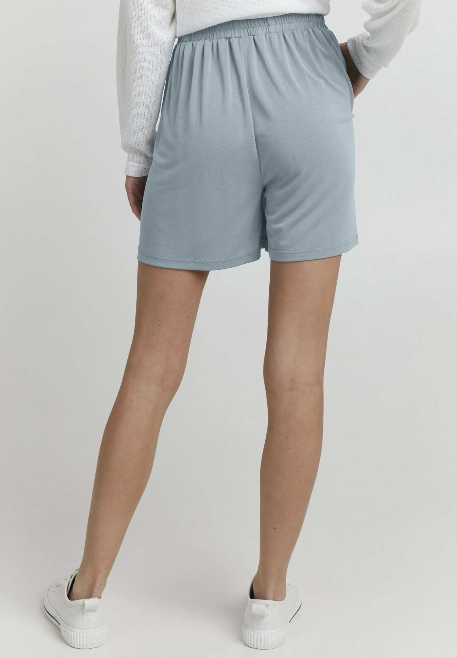 OXMO OXBJ�RK REGULAR FIT - Shorts - Smoke Blue 3 OXMO OXBJ�RK REGULAR FIT - Shorts - Smoke Blue - Image 3