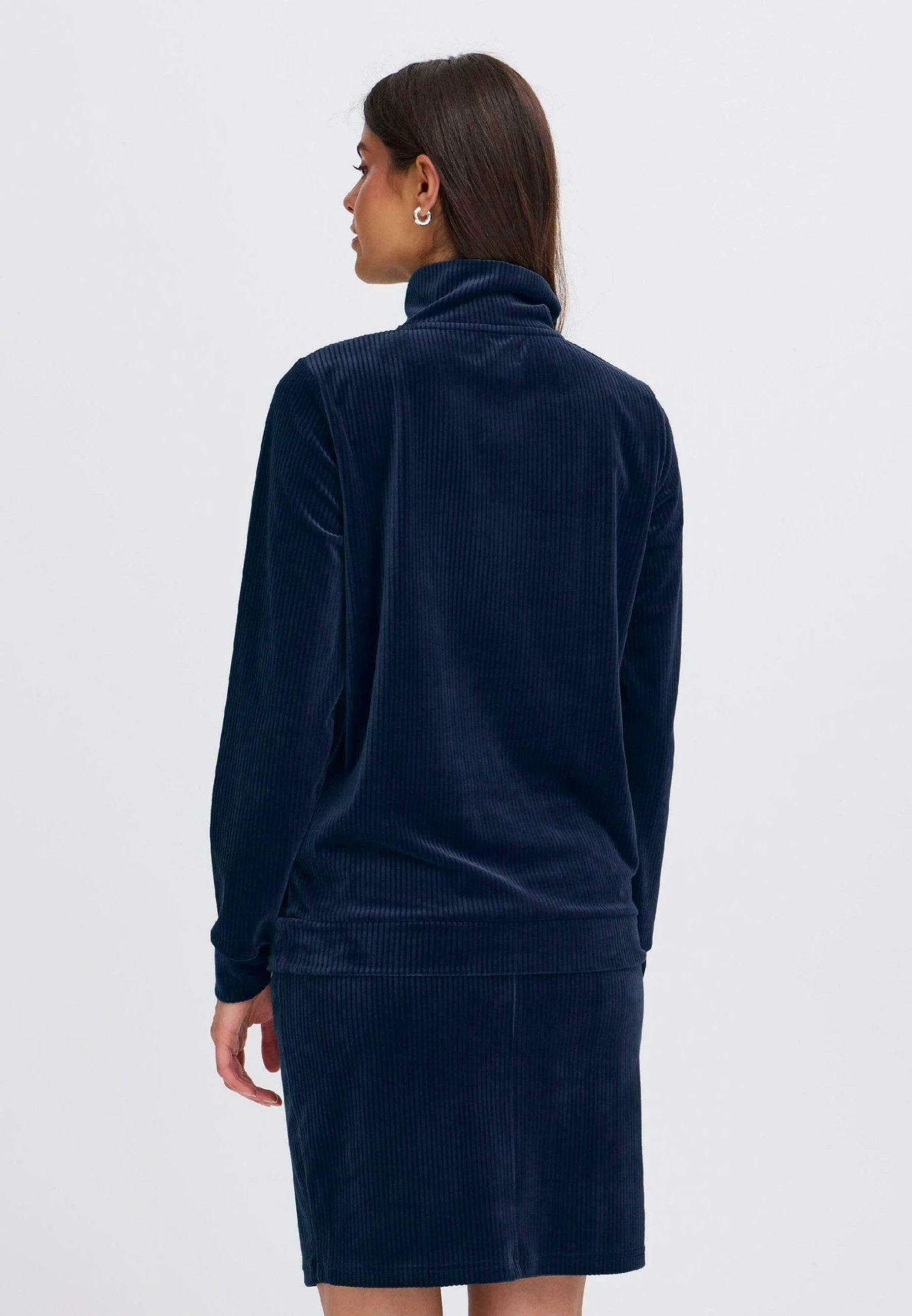 OXMO OXEBBA HALFZIP - Sweatshirt - Dress Blues 3 OXMO OXEBBA HALFZIP - Sweatshirt - Dress Blues - Image 3