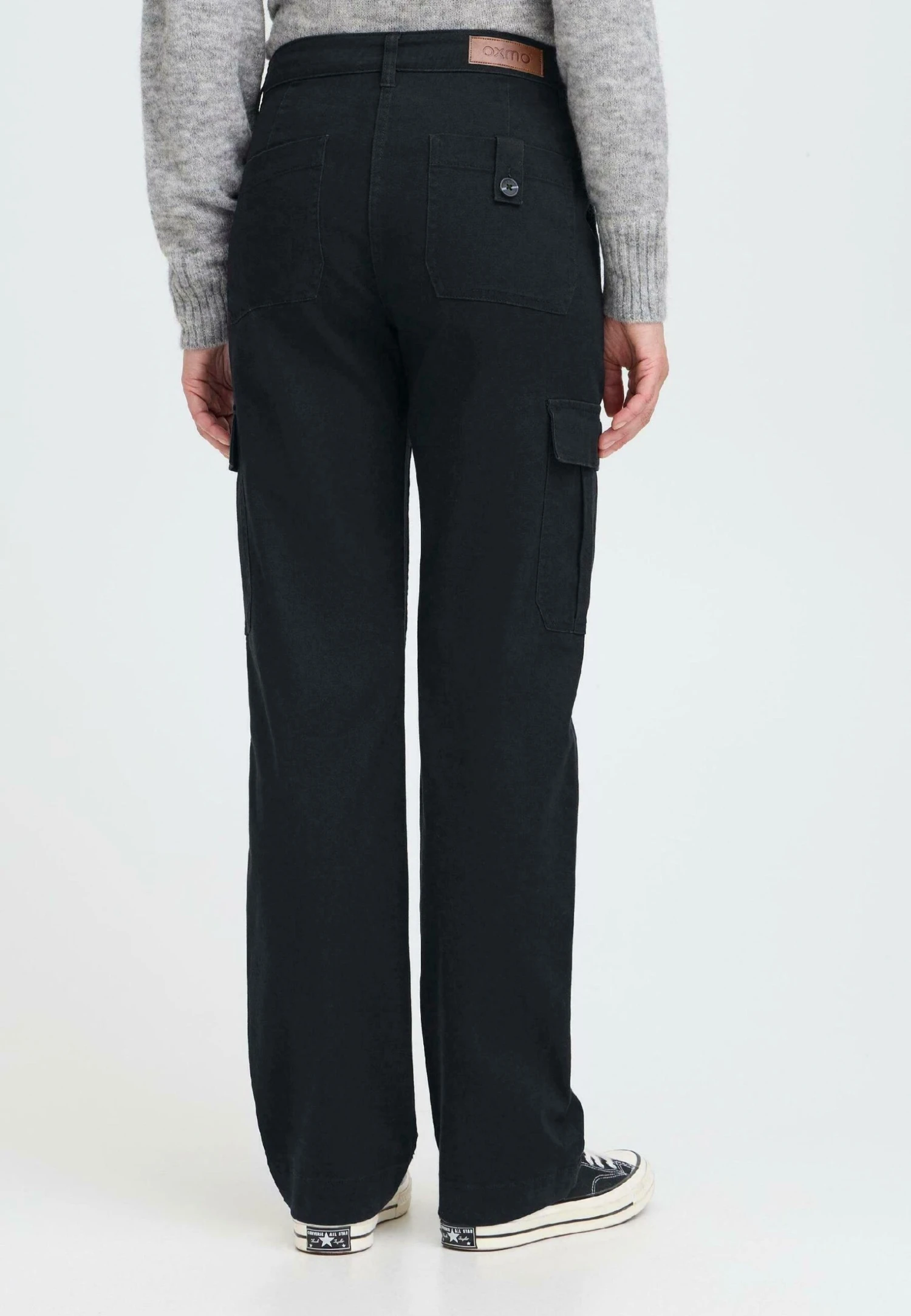OXMO OXIBEN - Cargo Trousers - Black 3 OXMO OXIBEN - Cargo Trousers - Black - Image 3