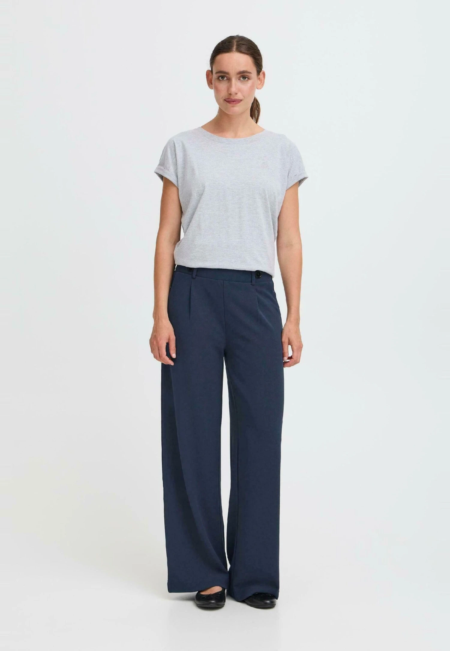 OXMO BMMTAYRA - Trousers - Navy Blazer 2 OXMO BMMTAYRA - Trousers - Navy Blazer - Image 2