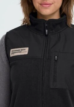 OXMO OXNETE FLEECE - Waistcoat - Black 11 OXMO OXNETE FLEECE - Waistcoat - Black -OXMO Store a95475c28f0b468990d1c5d119a4a2d9