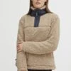 OXMO OXELINA - Fleece Jumper - Doeskin