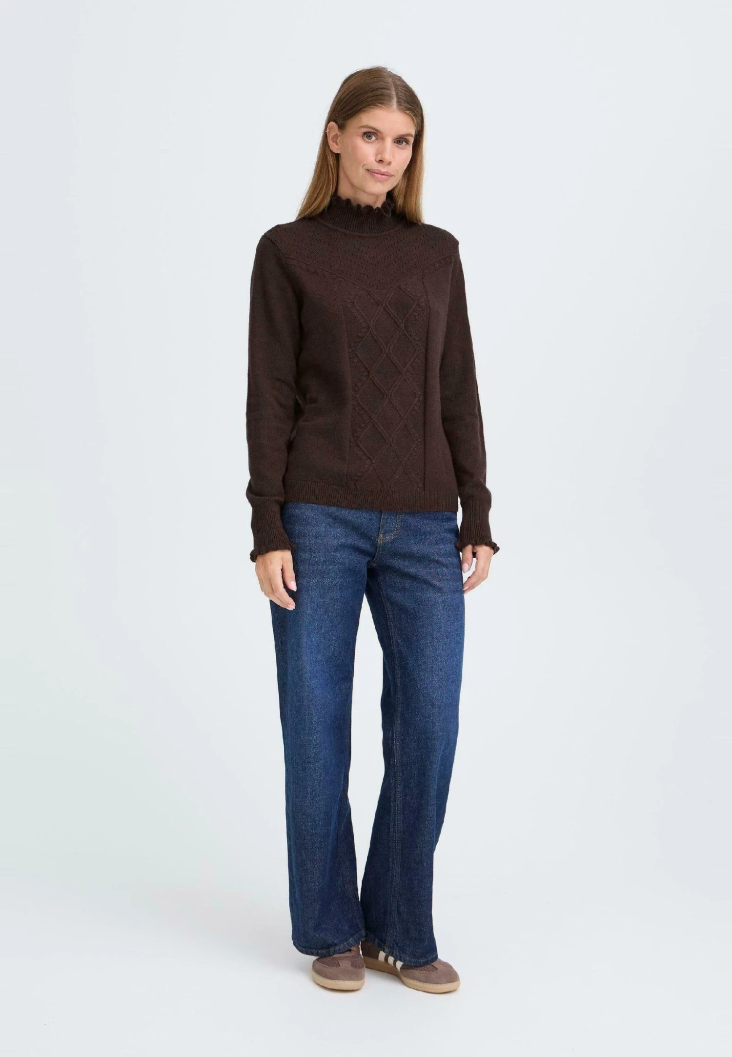 OXMO BMMNERA - Jumper - Coffee Bean 2 OXMO BMMNERA - Jumper - Coffee Bean - Image 2