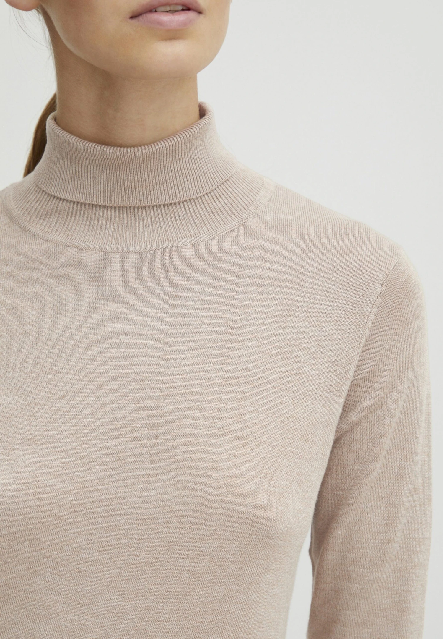 OXMO OXKatja - Jumper - Cement Melange 4 OXMO OXKatja - Jumper - Cement Melange - Image 4