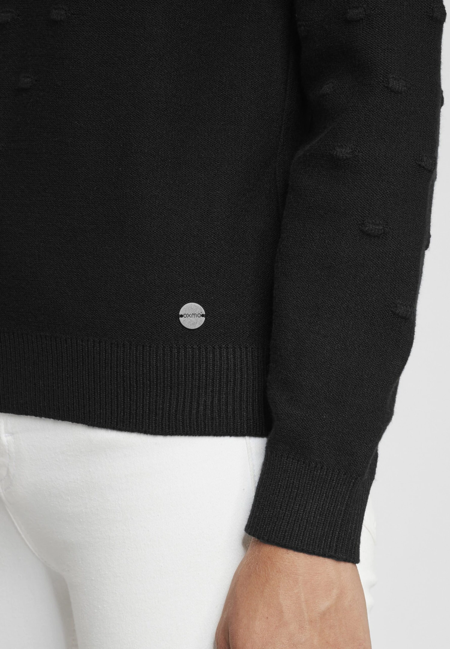 OXMO OXDOTTA - Jumper - Black 5 OXMO OXDOTTA - Jumper - Black - Image 5