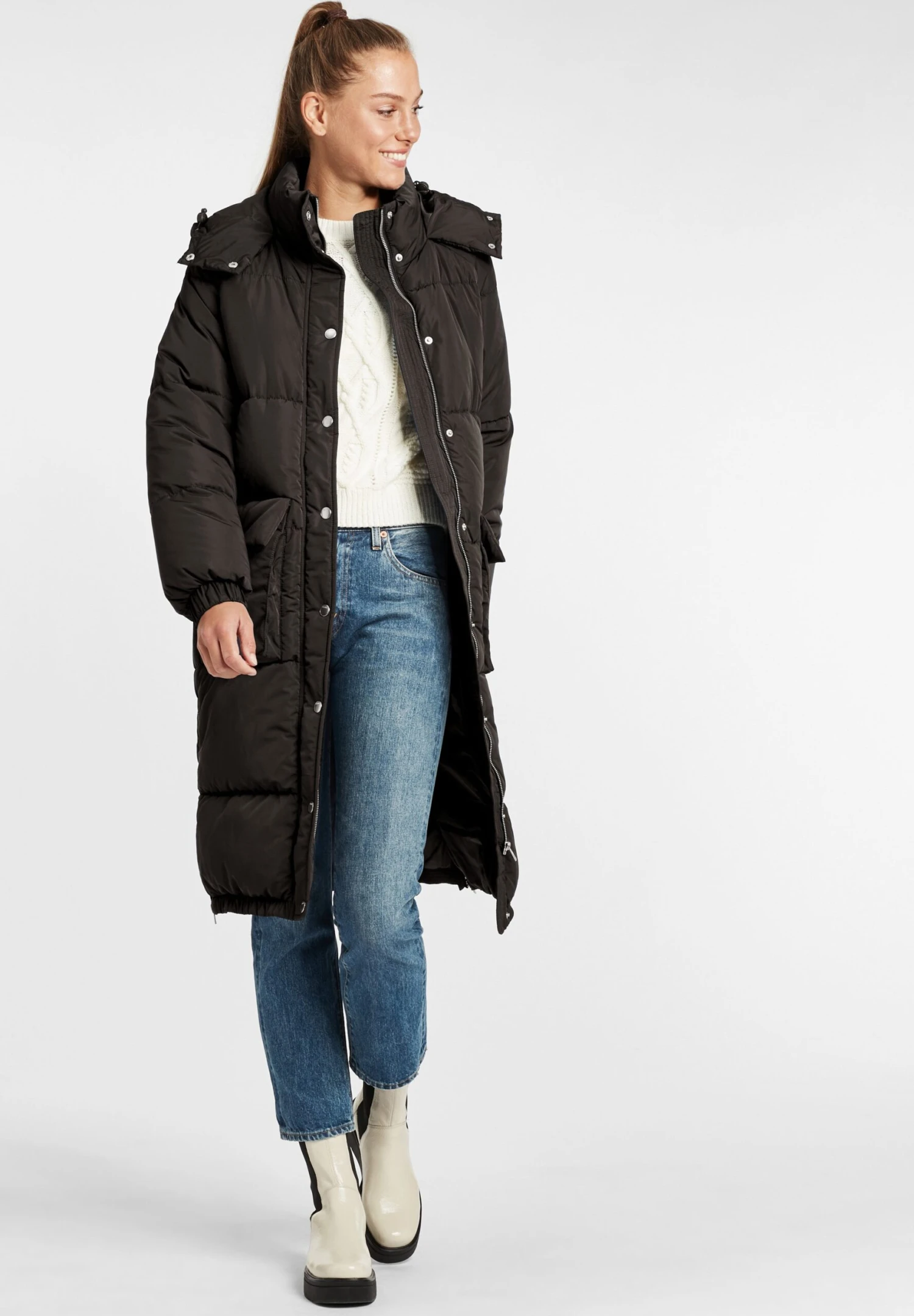 OXMO OXALBA - Winter Coat - Black 2 OXMO OXALBA - Winter Coat - Black - Image 2