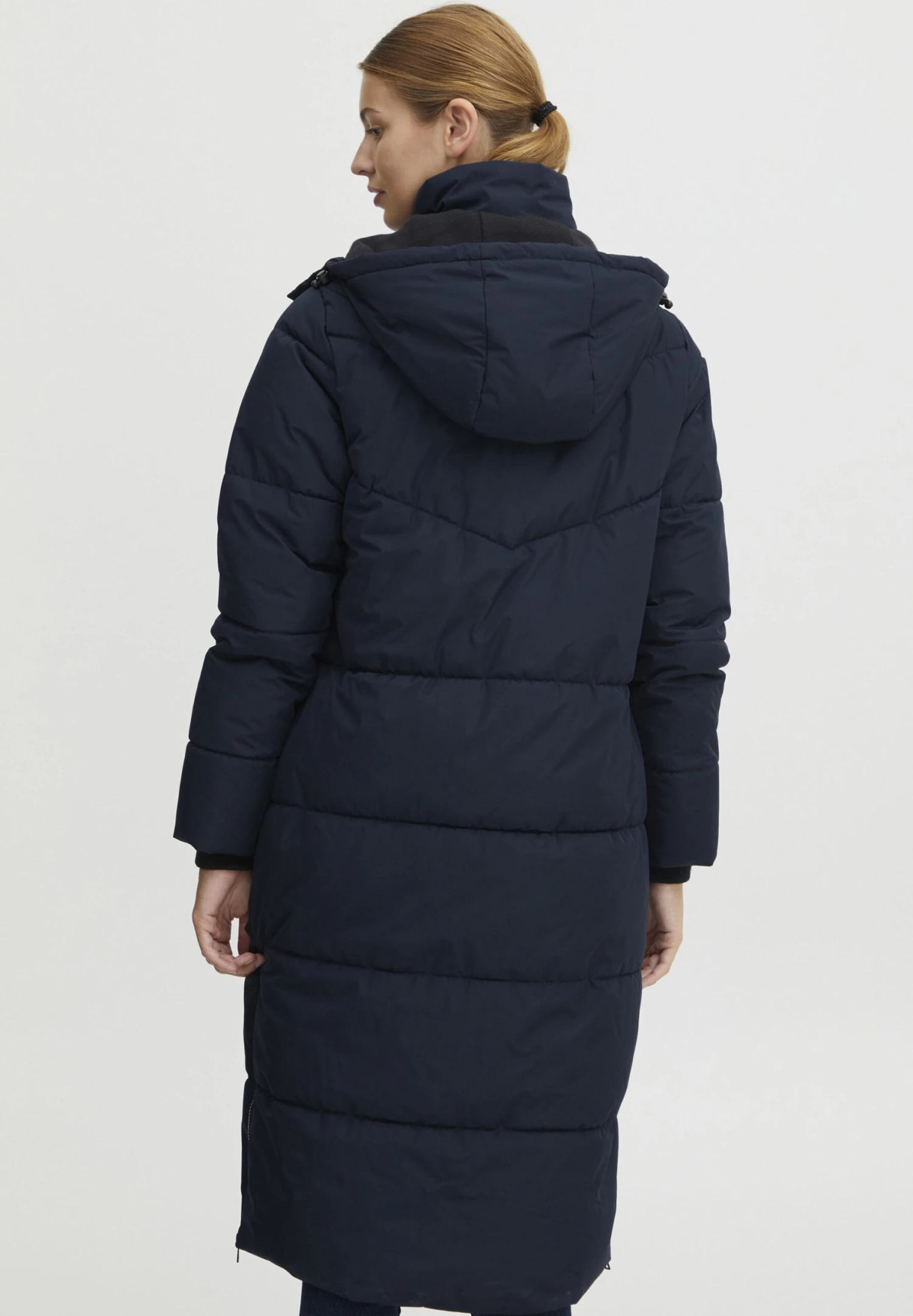OXMO OXJulie - Winter Coat - Insignia Blue 3 OXMO OXJulie - Winter Coat - Insignia Blue - Image 3
