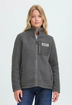 OXMO OXABBY TEDDY - Fleece Jacket - Iron Gate