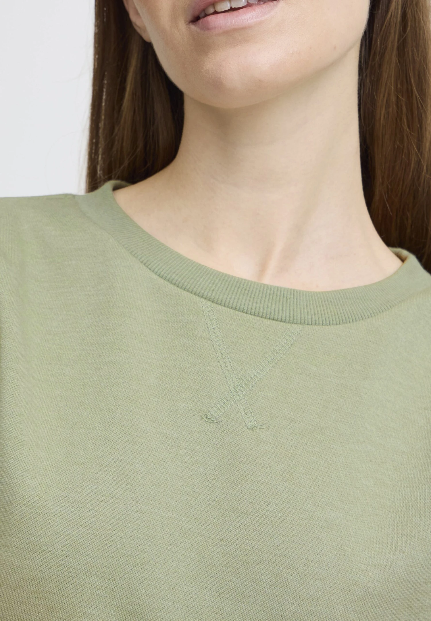 OXMO OXHILLARY - Sweatshirt - Seagrass 4 OXMO OXHILLARY - Sweatshirt - Seagrass - Image 4
