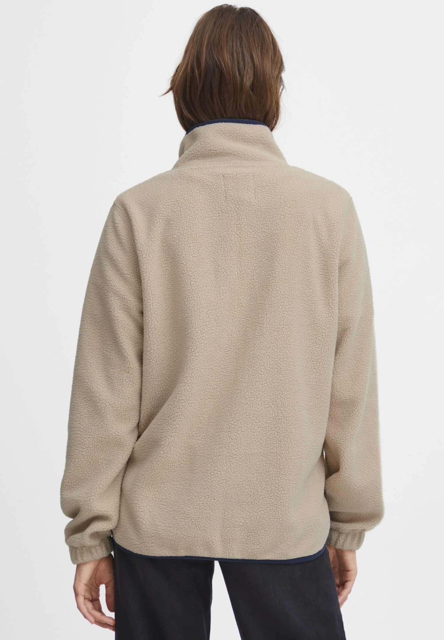 OXMO OXPIALA - Fleece Jumper - Doeskin 3 OXMO OXPIALA - Fleece Jumper - Doeskin - Image 3