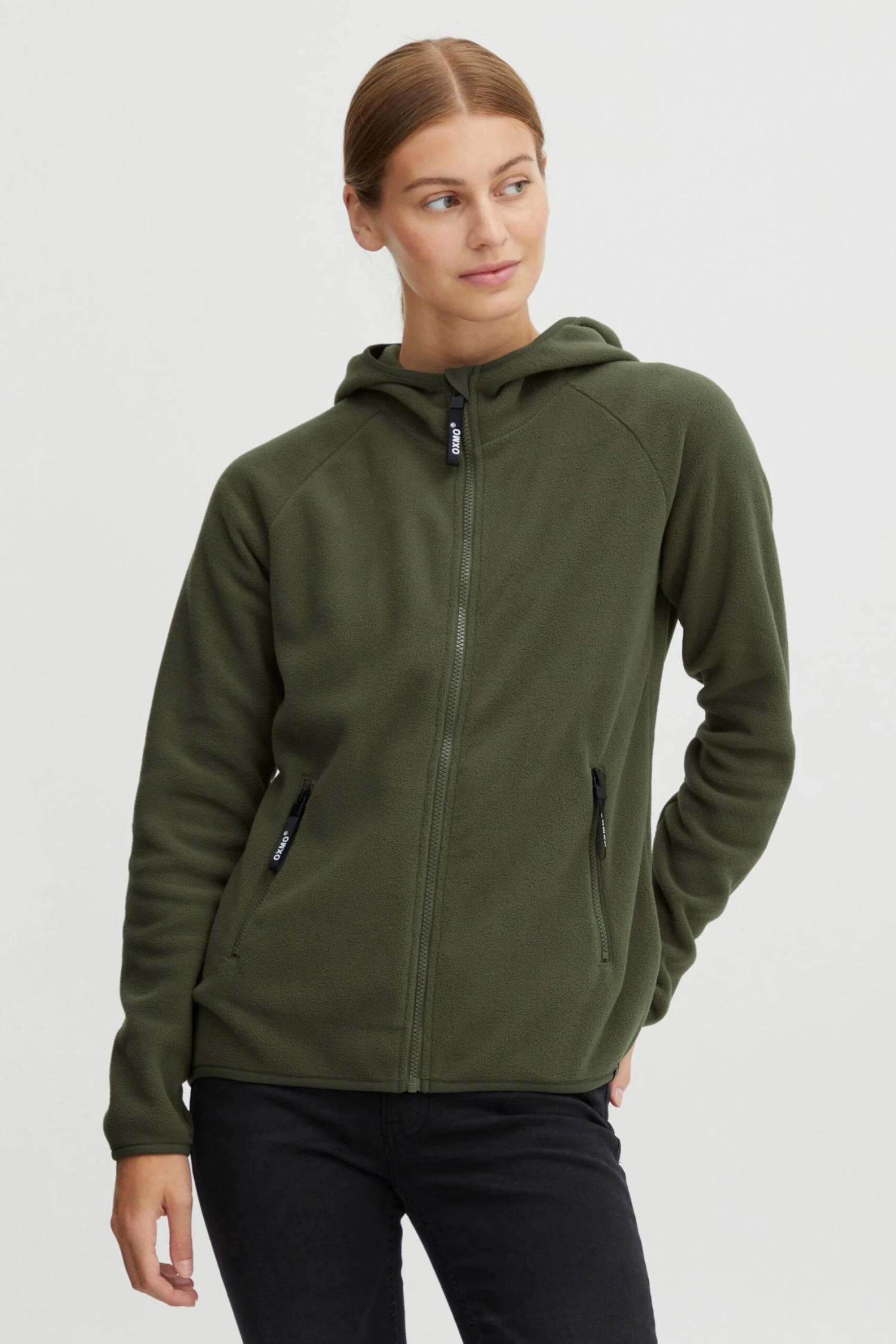 OXMO OXFinja - Fleece Jacket - Ivy Green 1 OXMO OXFinja - Fleece Jacket - Ivy Green