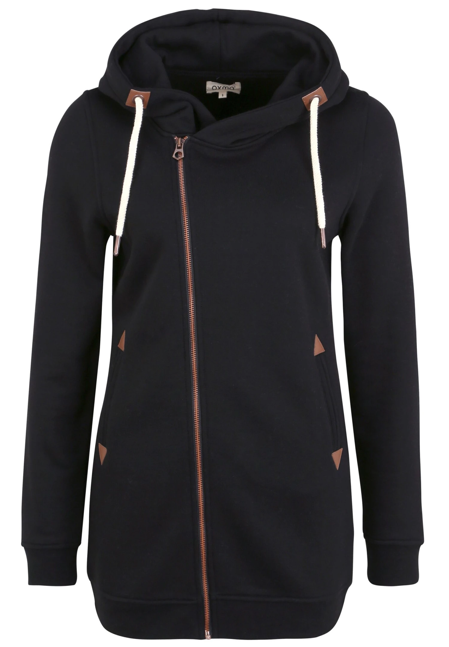 OXMO OXVicky - Zip-up Sweatshirt - Black 5 OXMO OXVicky - Zip-up Sweatshirt - Black - Image 5