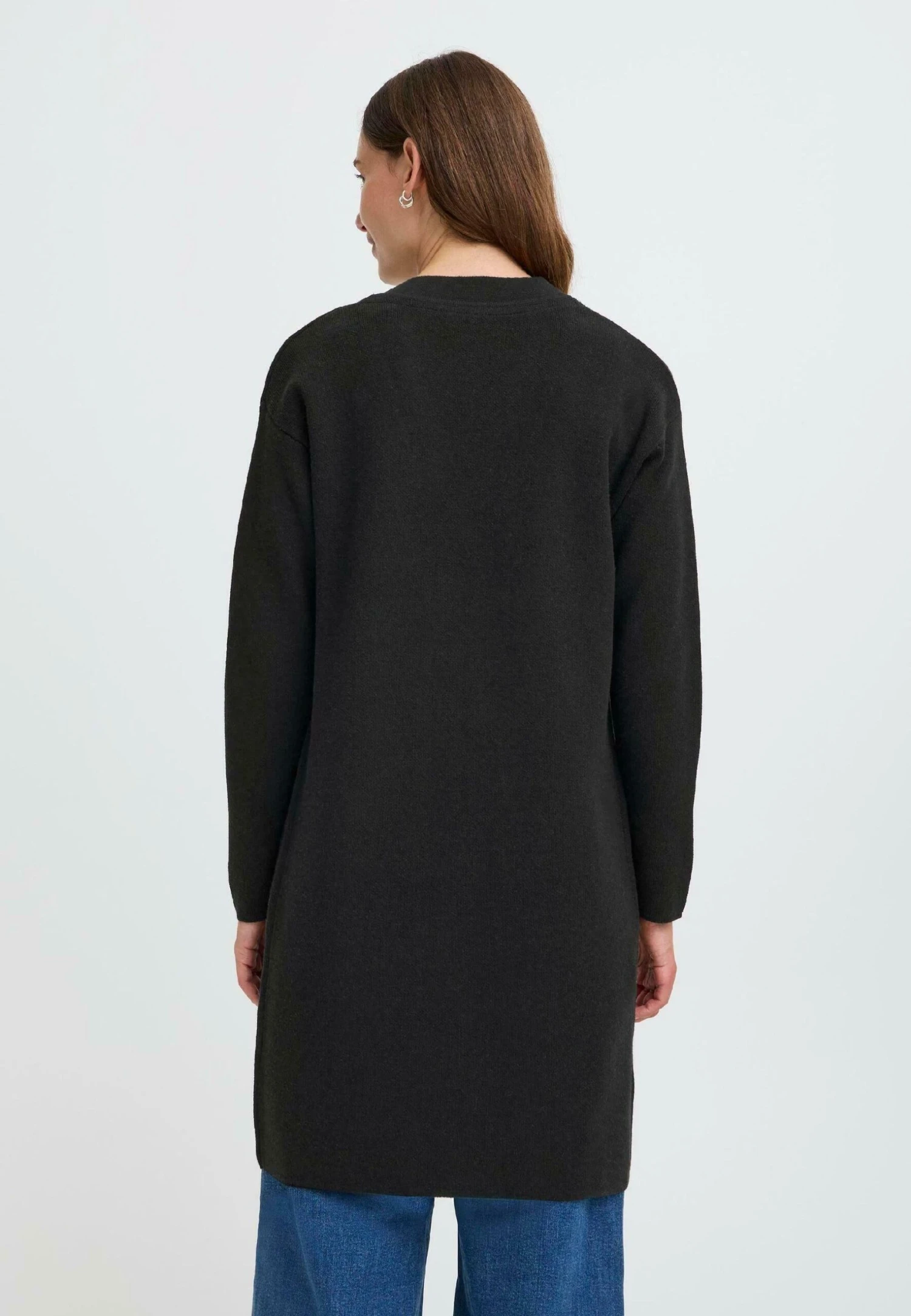 OXMO OXFINA - Cardigan - True Black 3 OXMO OXFINA - Cardigan - True Black - Image 3