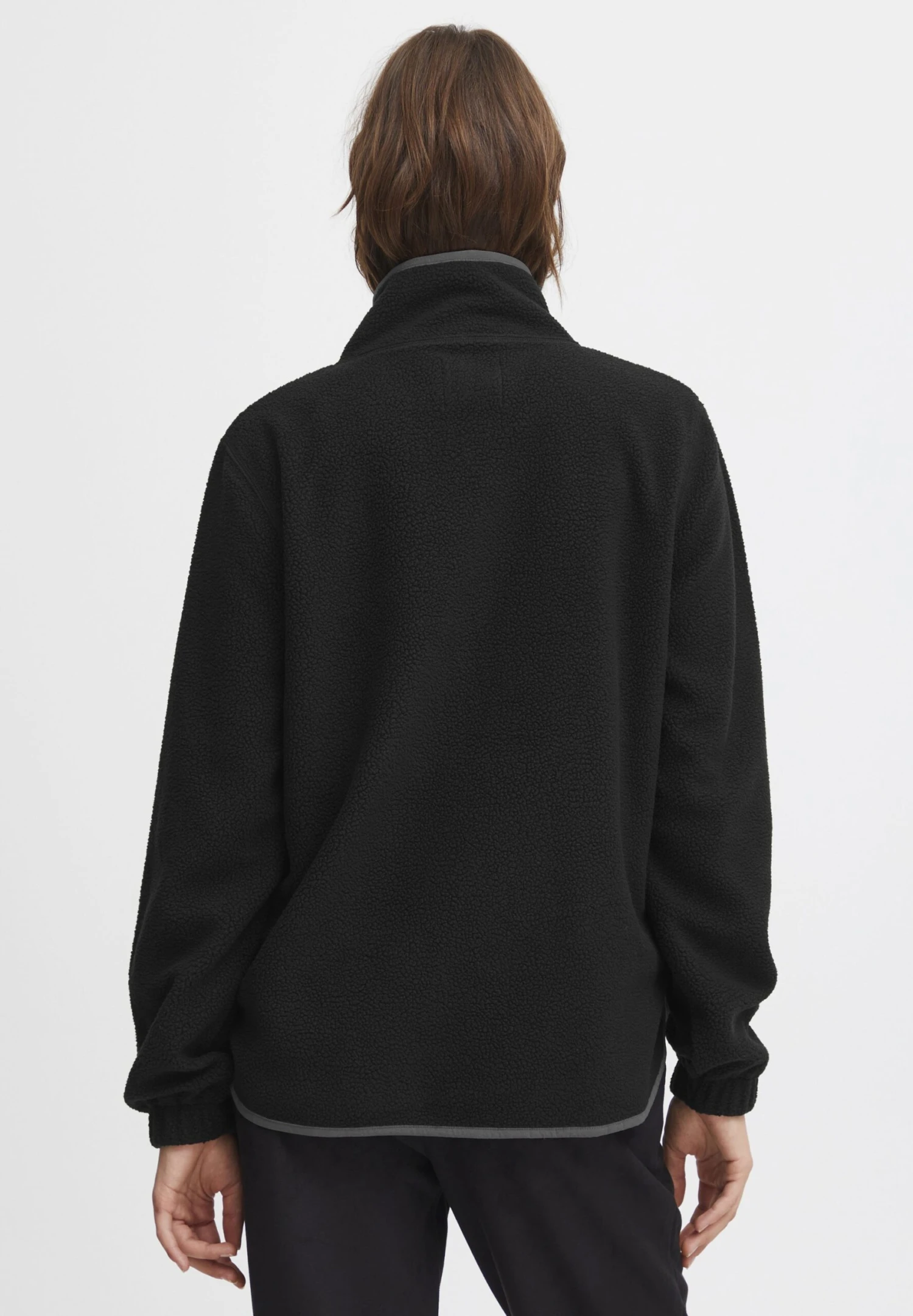 OXMO OXPIALA - Fleece Jumper - Black 3 OXMO OXPIALA - Fleece Jumper - Black - Image 3