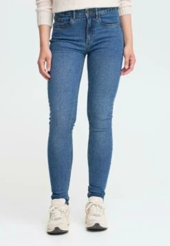 OXMO OXHELLE - Jeans Skinny Fit - Mid Blue Denim