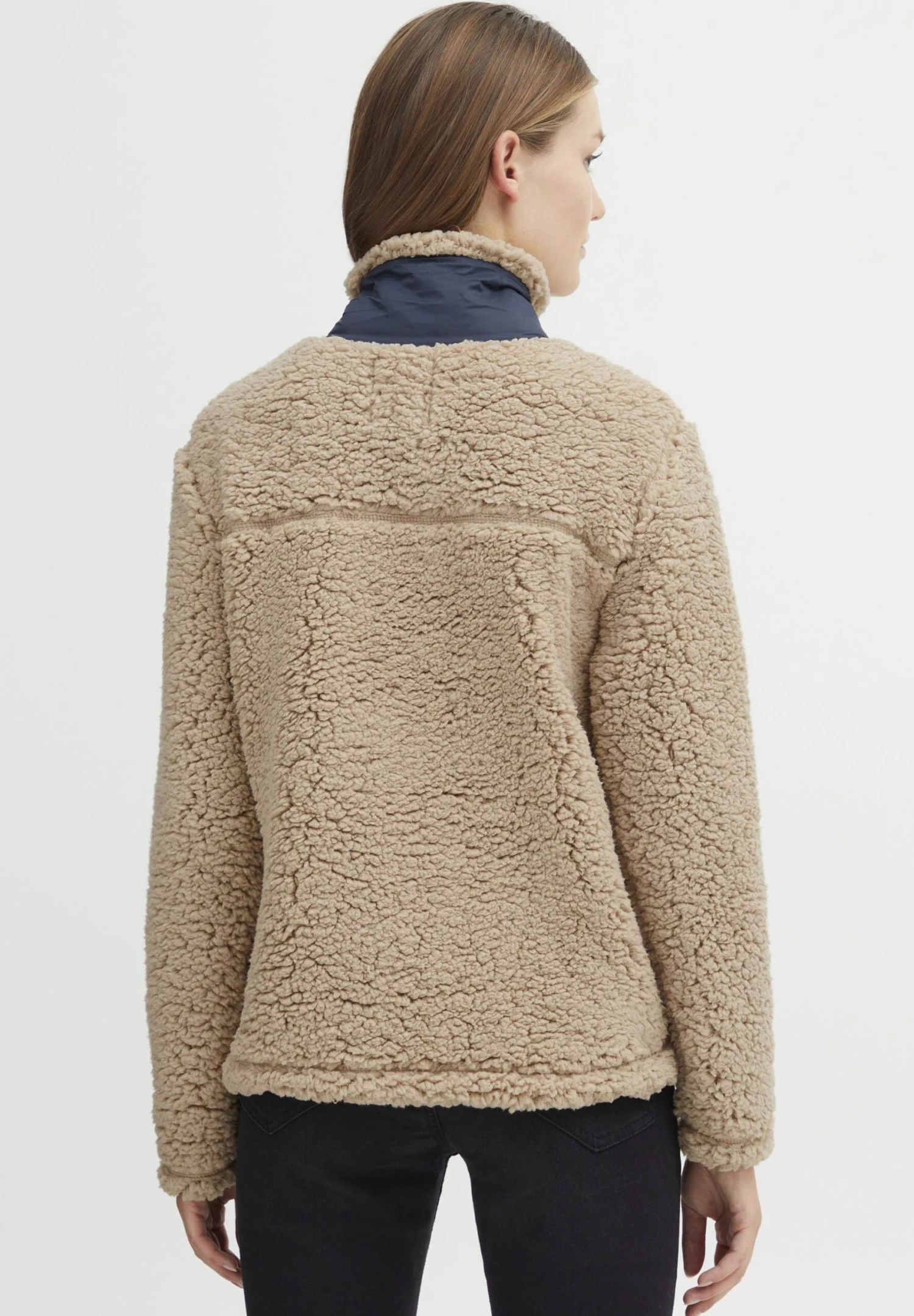 OXMO OXELINA - Fleece Jumper - Doeskin 3 OXMO OXELINA - Fleece Jumper - Doeskin - Image 3