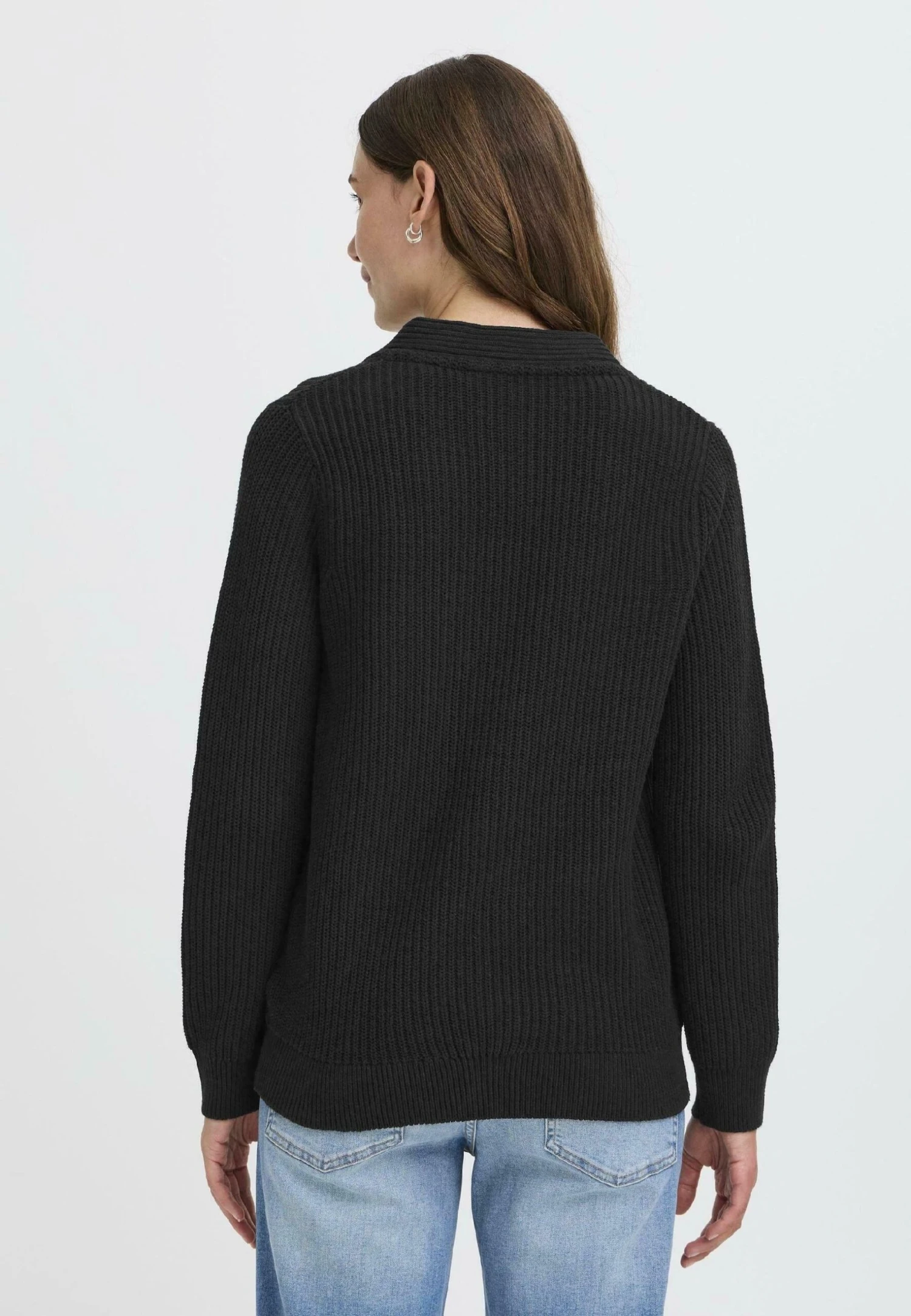 OXMO OXKIMMIE - Cardigan - True Black 3 OXMO OXKIMMIE - Cardigan - True Black - Image 3