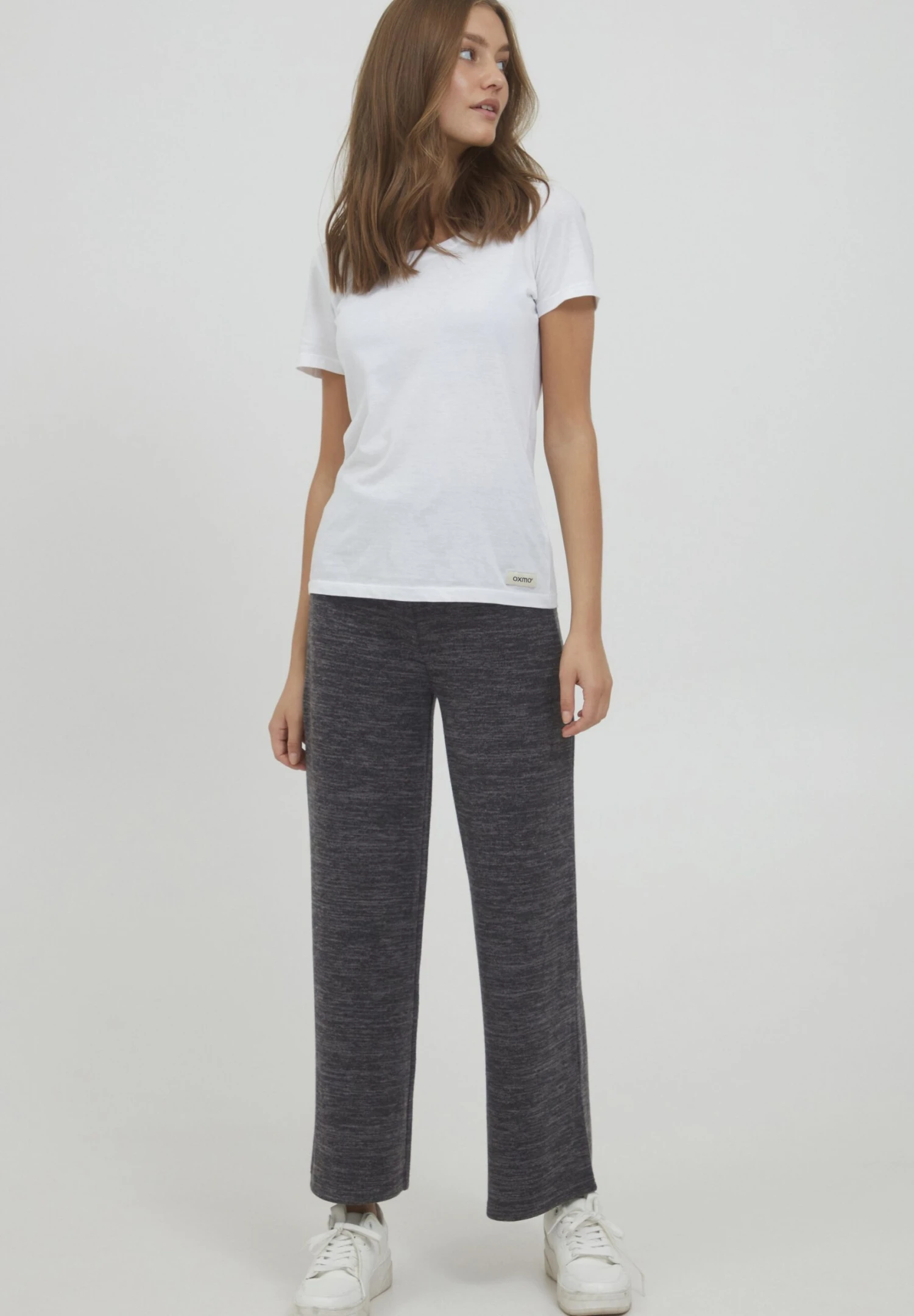 OXMO OXBERENICE LOOSE FIT - Tracksuit Bottoms - Dark Grey Melange 2 OXMO OXBERENICE LOOSE FIT - Tracksuit Bottoms - Dark Grey Melange - Image 2