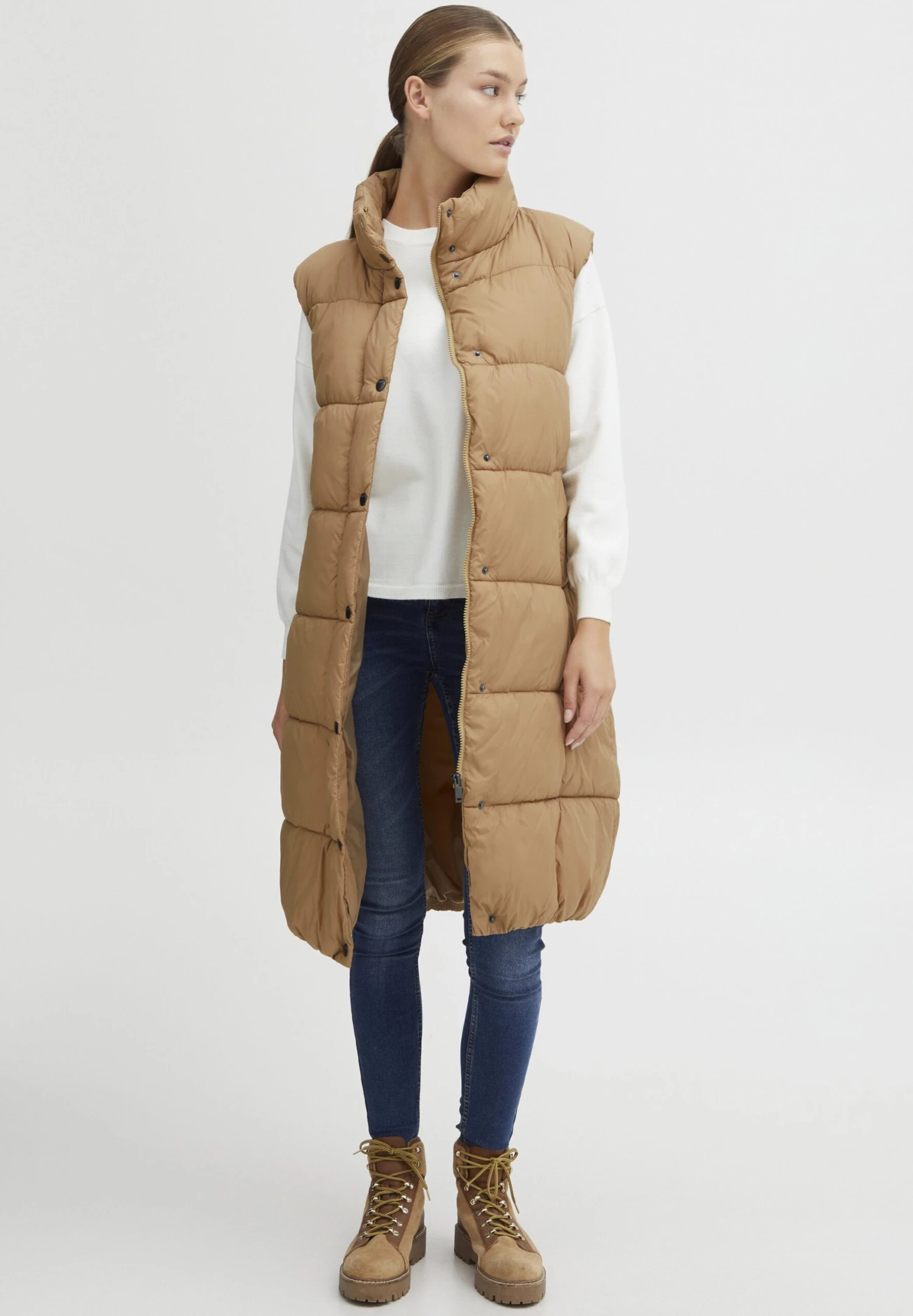 OXMO OXBODANI - Waistcoat - Tannin 2 OXMO OXBODANI - Waistcoat - Tannin - Image 2