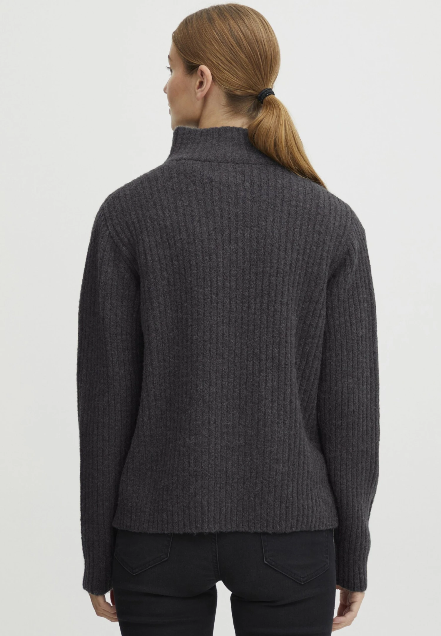 OXMO OXSaline - Jumper - Blackened Pearl Melange 3 OXMO OXSaline - Jumper - Blackened Pearl Melange - Image 3