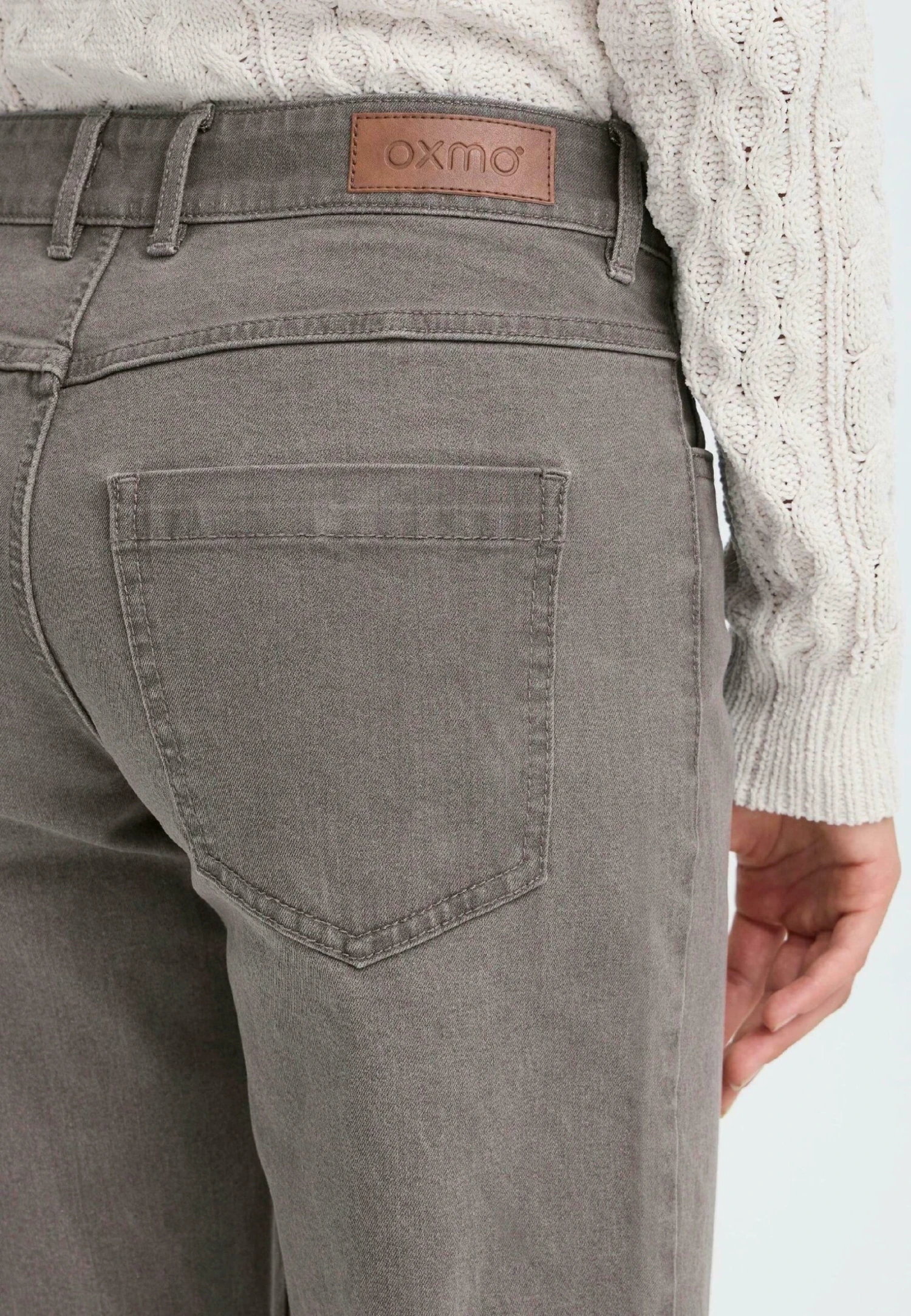 OXMO OXHELLE - Straight Leg Jeans - Mid Grey Denim 4 OXMO OXHELLE - Straight Leg Jeans - Mid Grey Denim - Image 4
