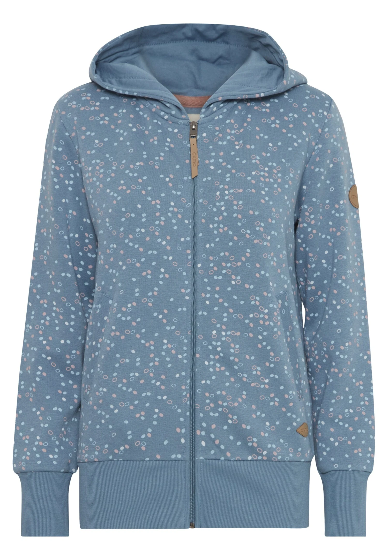 OXMO OXBeatrice - Zip-up Sweatshirt - Oyster 8 OXMO OXBeatrice - Zip-up Sweatshirt - Oyster - Image 8