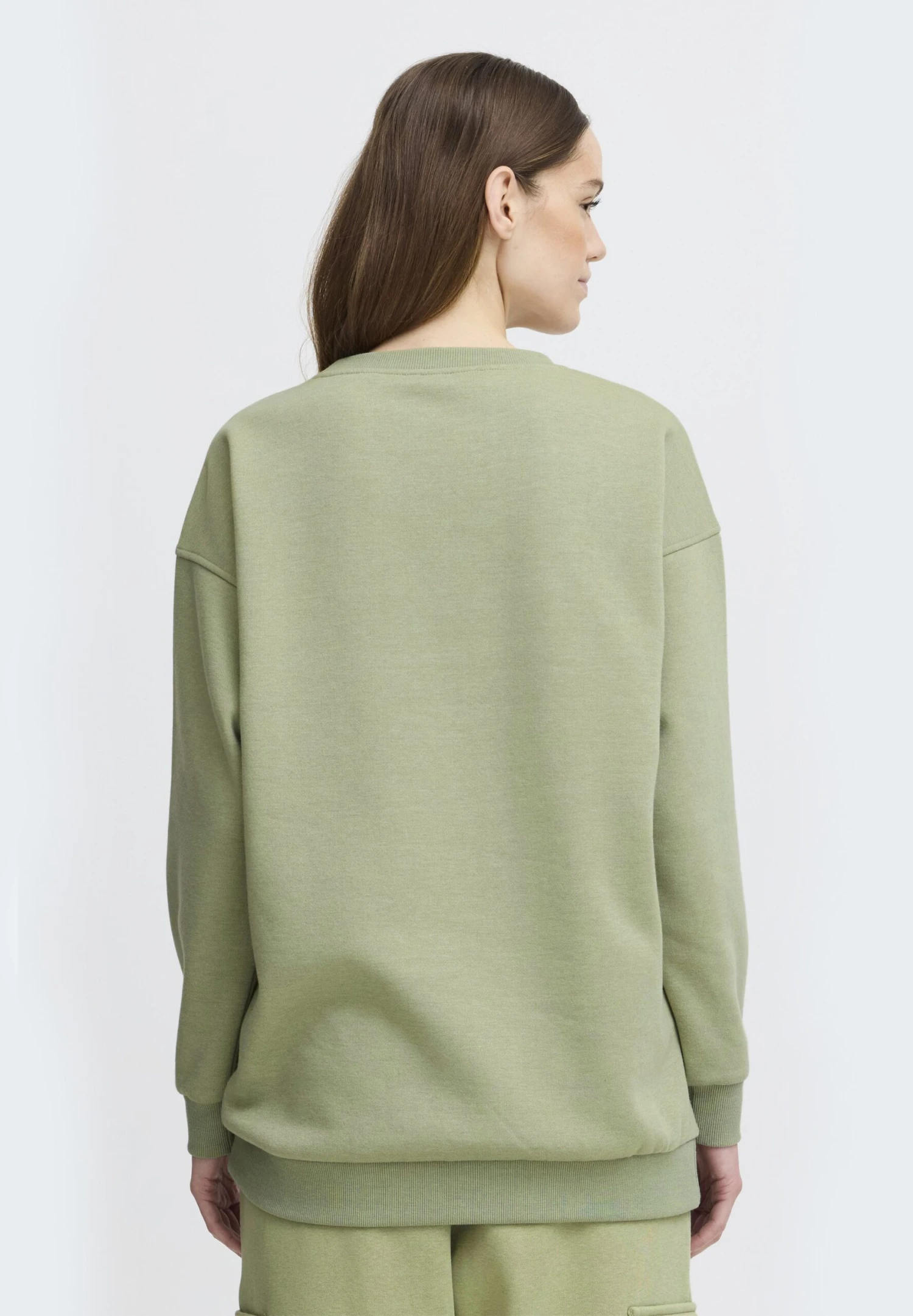OXMO OXHILLARY - Sweatshirt - Seagrass 3 OXMO OXHILLARY - Sweatshirt - Seagrass - Image 3