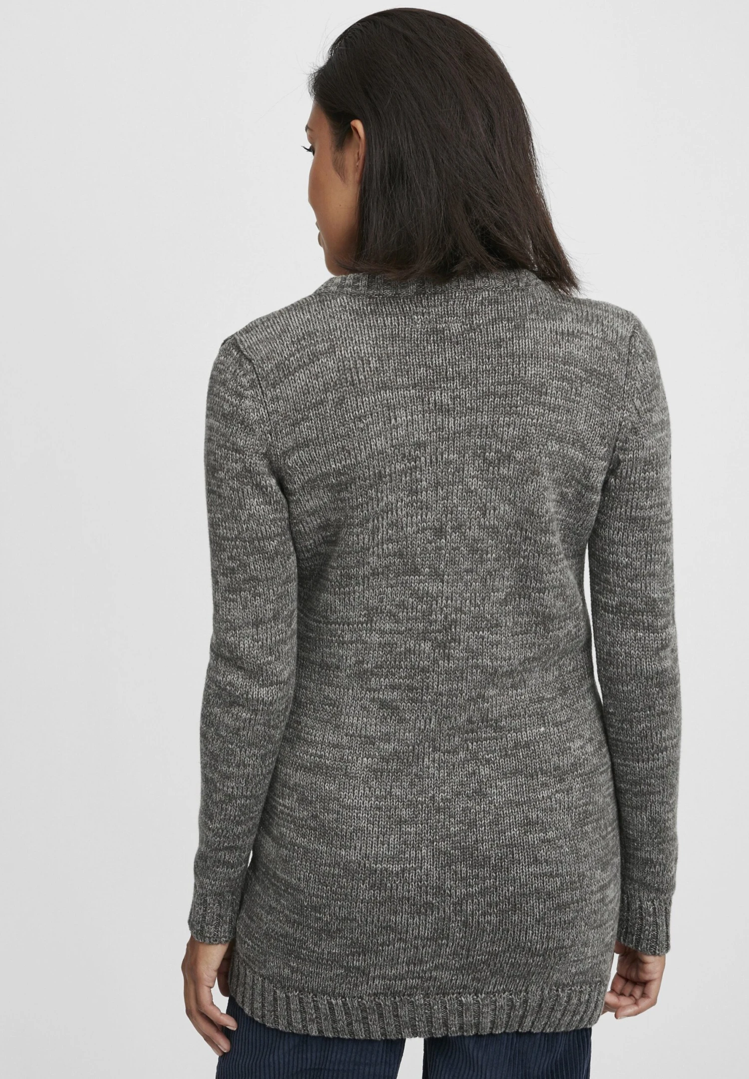 OXMO OXHILEMONA - Cardigan - Dark Grey 3 OXMO OXHILEMONA - Cardigan - Dark Grey - Image 3