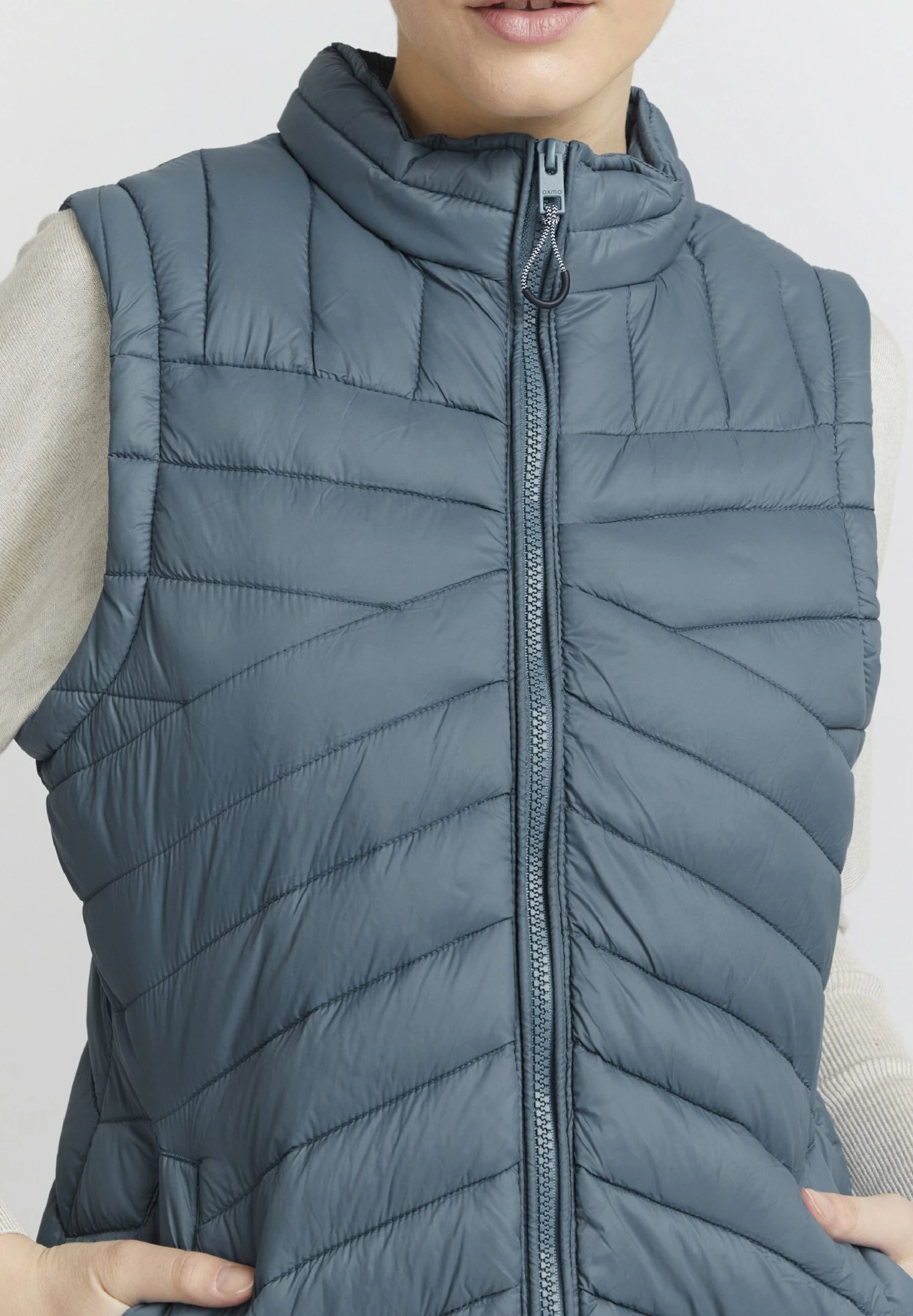 OXMO OXTelppa - Waistcoat - Bluestone 4 OXMO OXTelppa - Waistcoat - Bluestone - Image 4