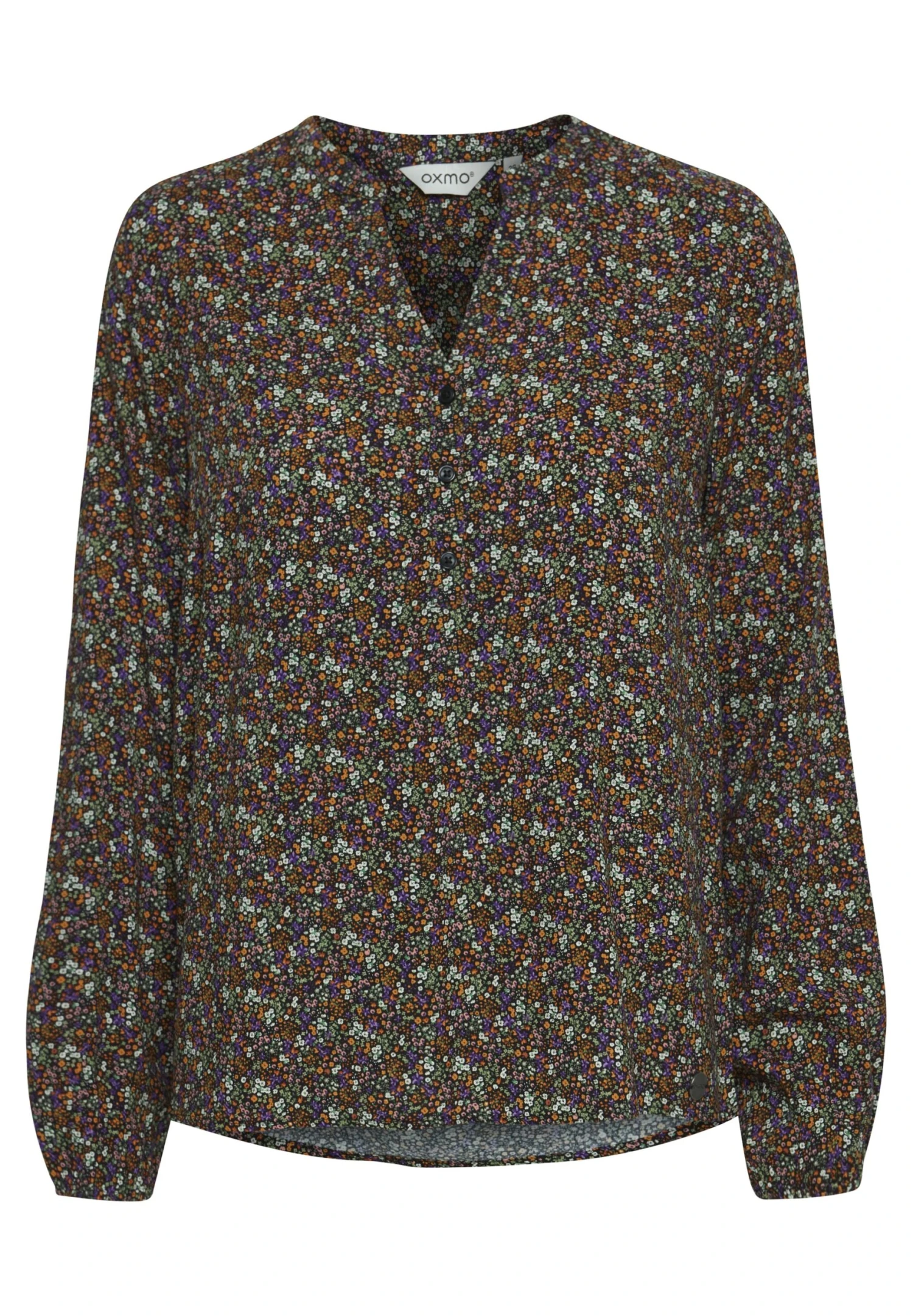 OXMO OXELVY - Blouse - Total Eclipse Mix 6 OXMO OXELVY - Blouse - Total Eclipse Mix - Image 6