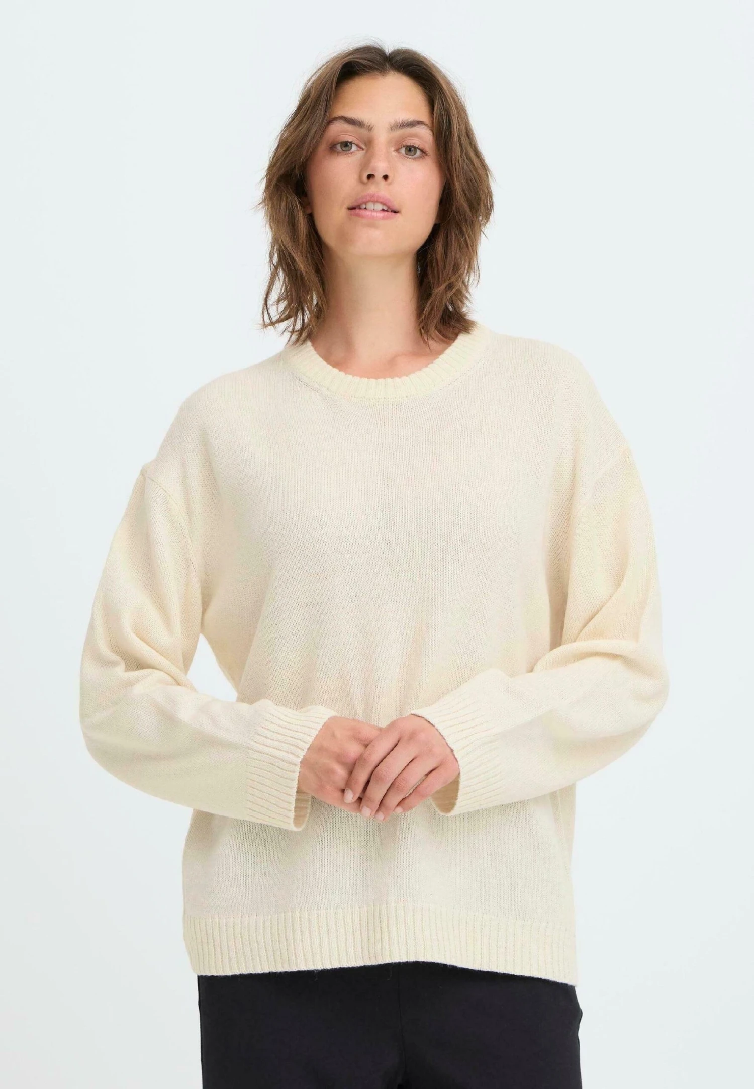 OXMO IHSAMSON - Jumper - Birch 1 OXMO IHSAMSON - Jumper - Birch