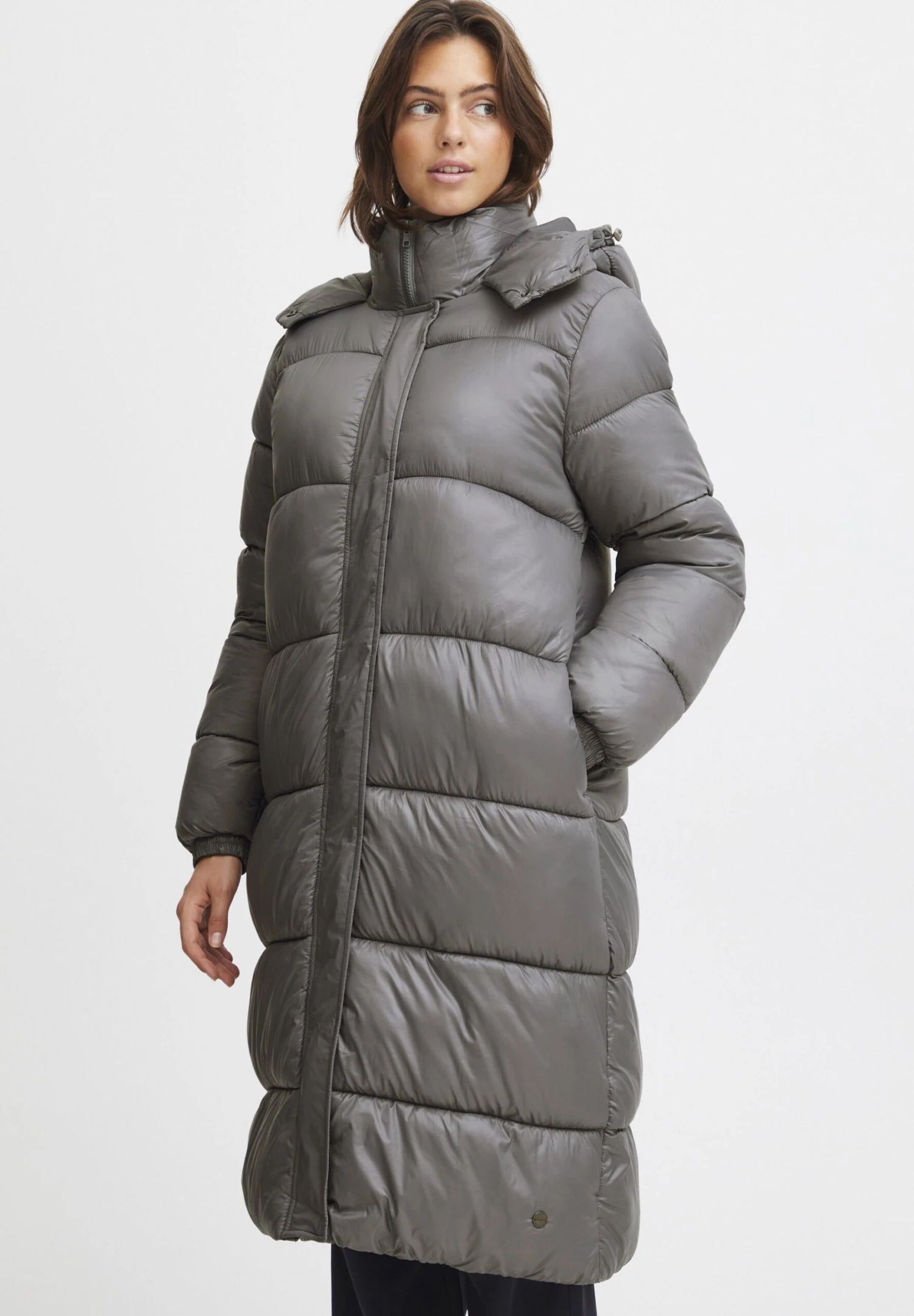 OXMO OXABBY - Winter Coat - Pewter 1 OXMO OXABBY - Winter Coat - Pewter