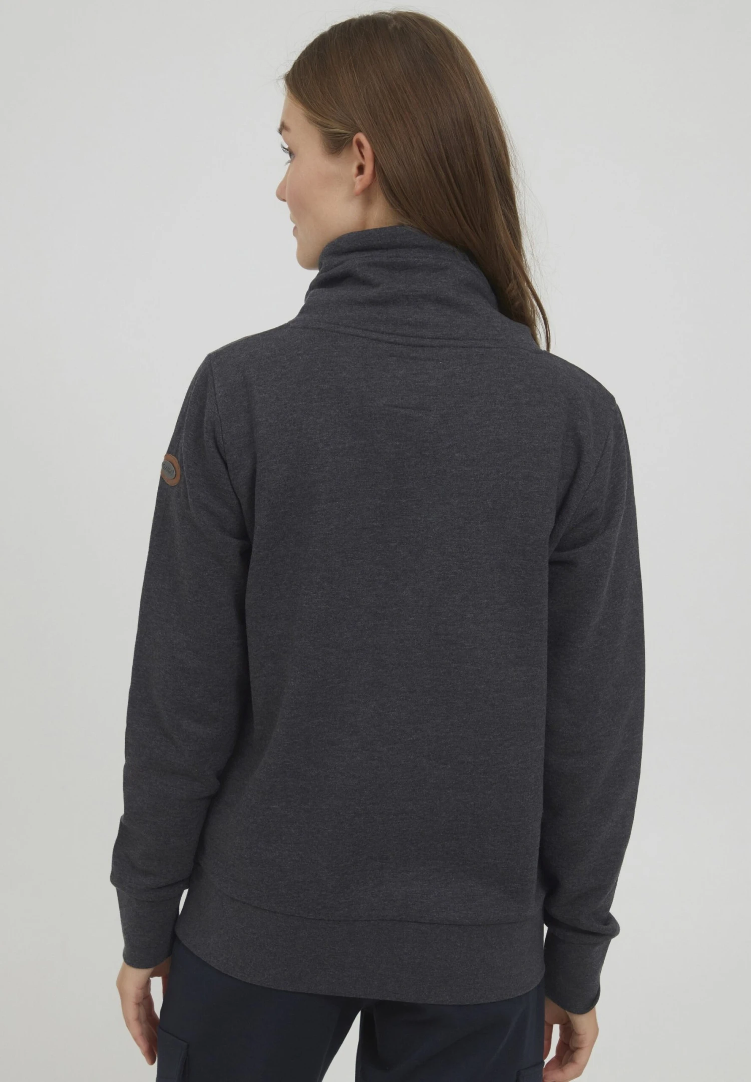 OXMO OXUDINE - Sweatshirt - Dark Grey Melange 3 OXMO OXUDINE - Sweatshirt - Dark Grey Melange - Image 3
