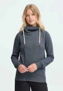 OXMO OXMILLE TUBEZIP - Zip-up Sweatshirt - Total Eclipse Melange