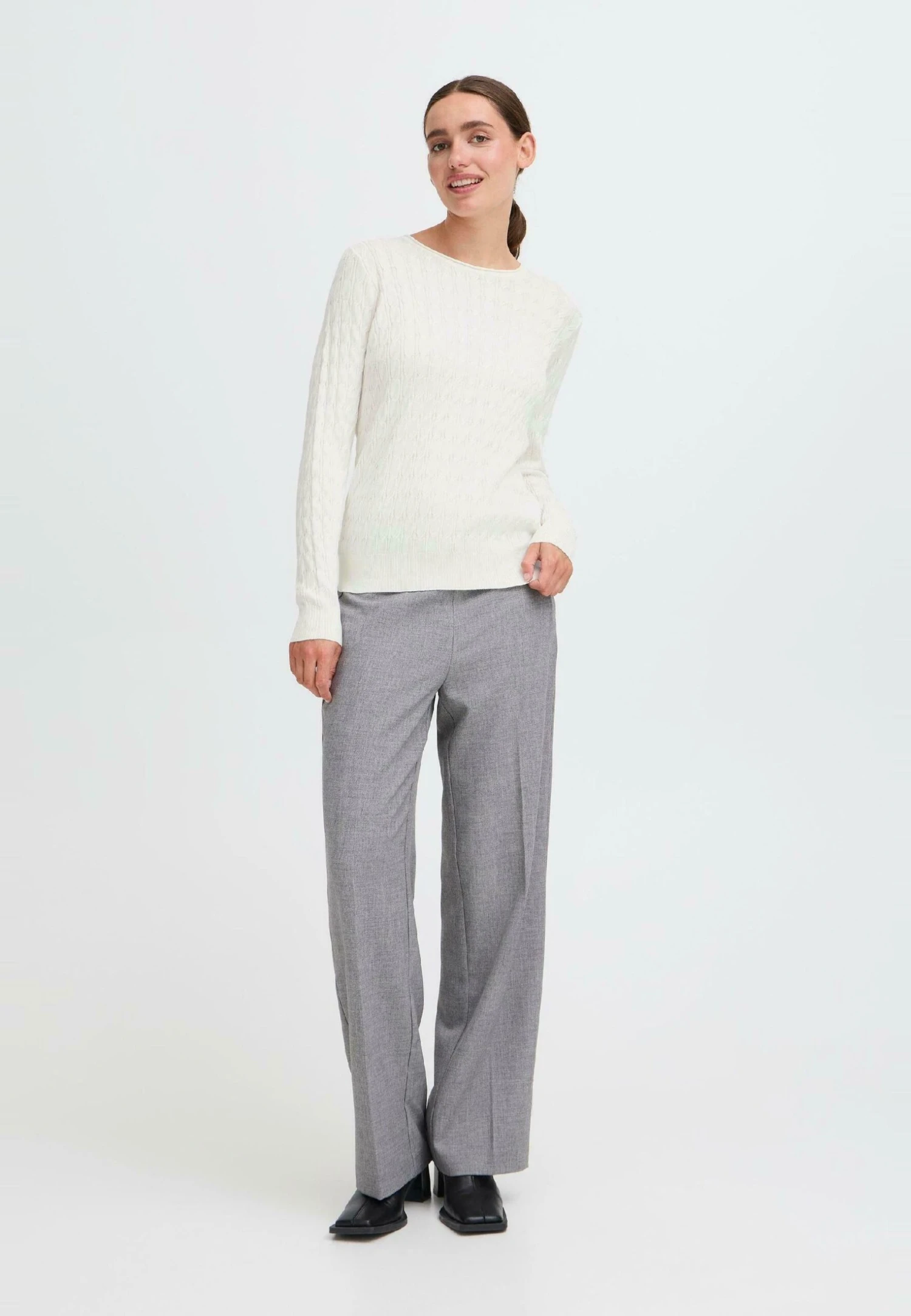 OXMO IHSISSE - Jumper - Cloud Dancer 2 OXMO IHSISSE - Jumper - Cloud Dancer - Image 2