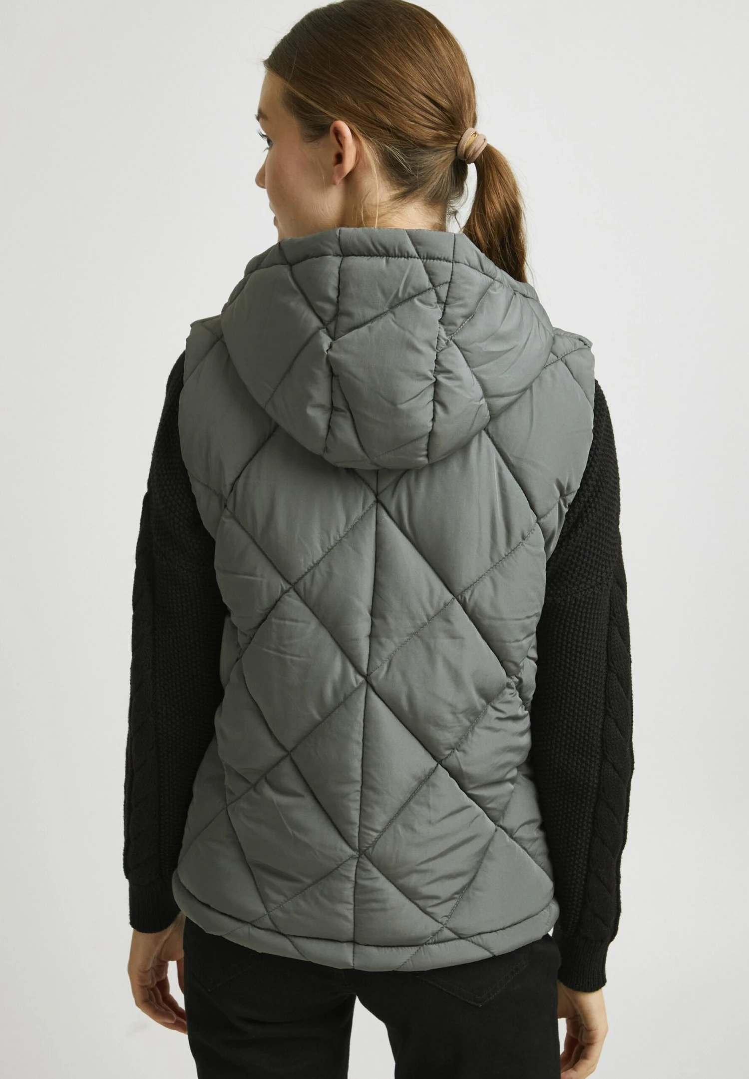 OXMO OXStana - Waistcoat - Pewter 3 OXMO OXStana - Waistcoat - Pewter - Image 3