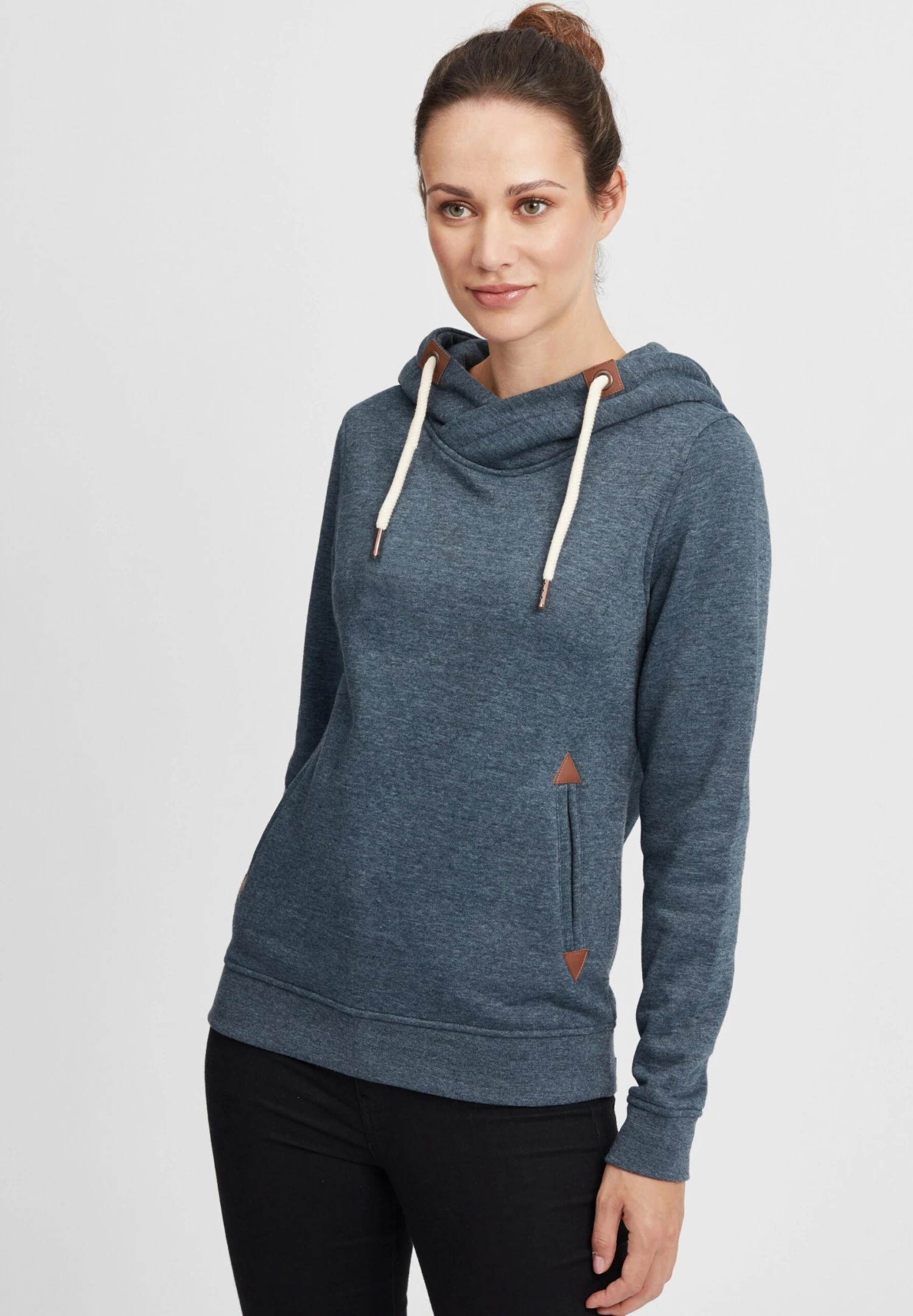 OXMO OXVICKY - Hoodie - Ins Bl Mel 1 OXMO OXVICKY - Hoodie - Ins Bl Mel