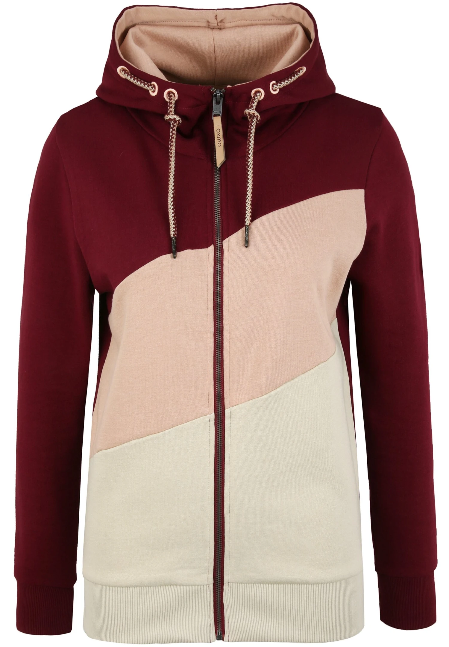 OXMO OXAGGI - Zip-up Sweatshirt - Wine Red 6 OXMO OXAGGI - Zip-up Sweatshirt - Wine Red - Image 6