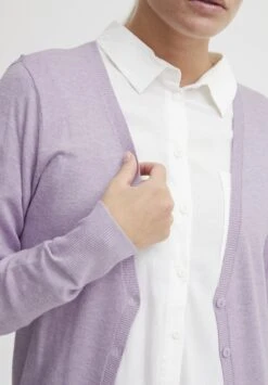 OXMO OXHELENE - Cardigan - Purple Rose Melange -OXMO Store b525242990794493a37d6edbe7184648