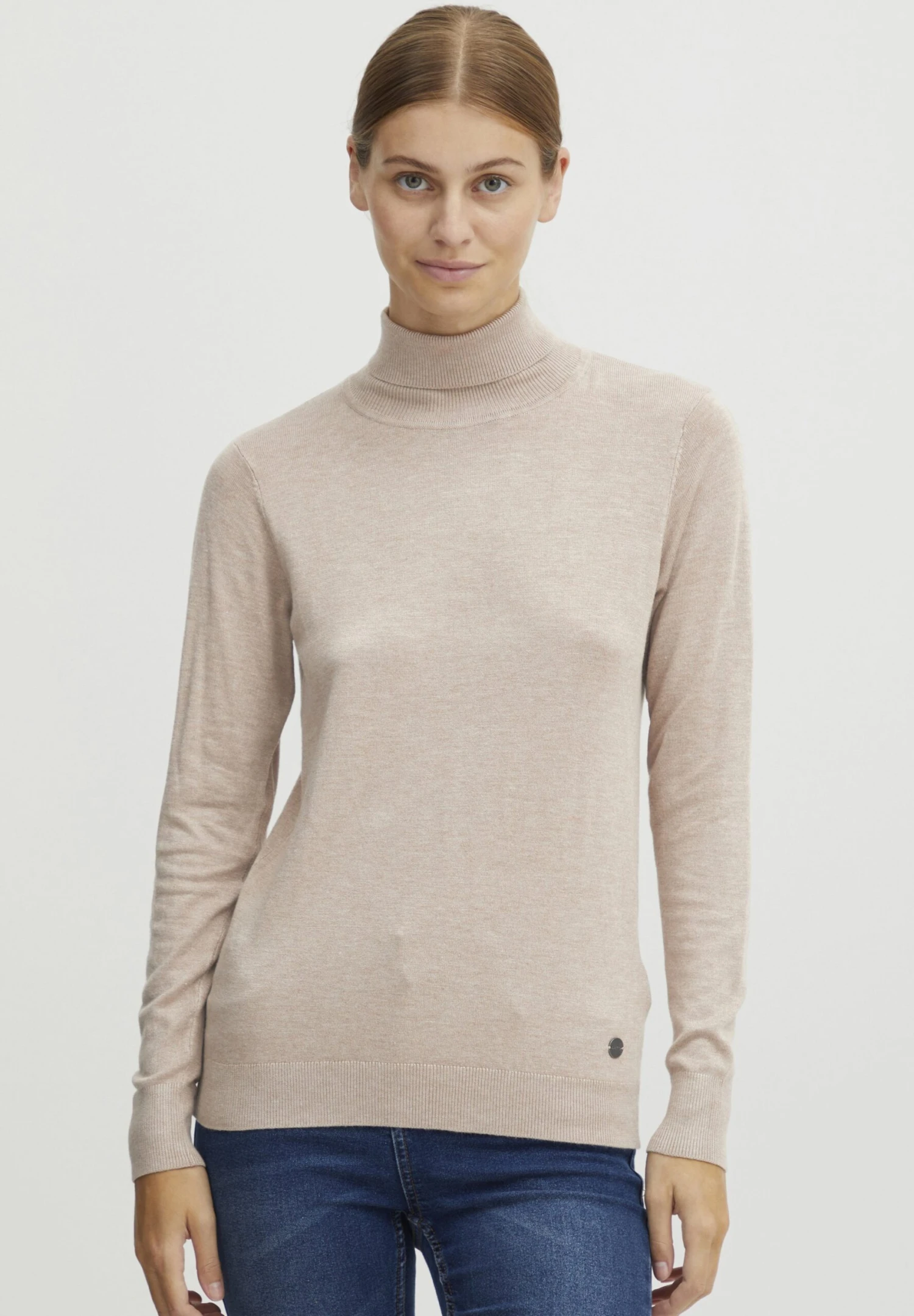 OXMO OXKatja - Jumper - Cement Melange 1 OXMO OXKatja - Jumper - Cement Melange
