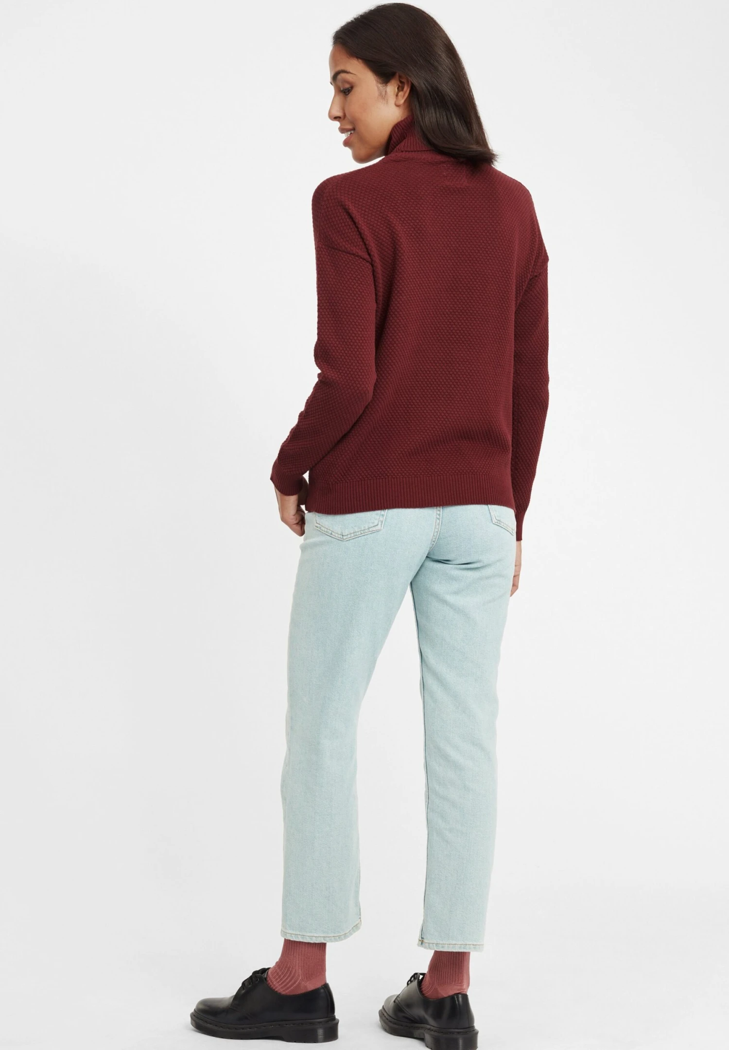 OXMO OXSINA - Jumper - Wine Red 3 OXMO OXSINA - Jumper - Wine Red - Image 3
