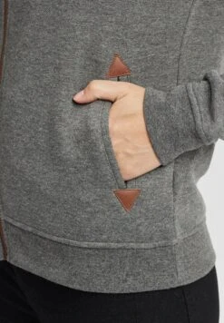 OXMO OXVicky - Zip-up Sweatshirt - Grey Mel 17 OXMO OXVicky - Zip-up Sweatshirt - Grey Mel -OXMO Store b6591e0be393415cbcb45816fab32f5c