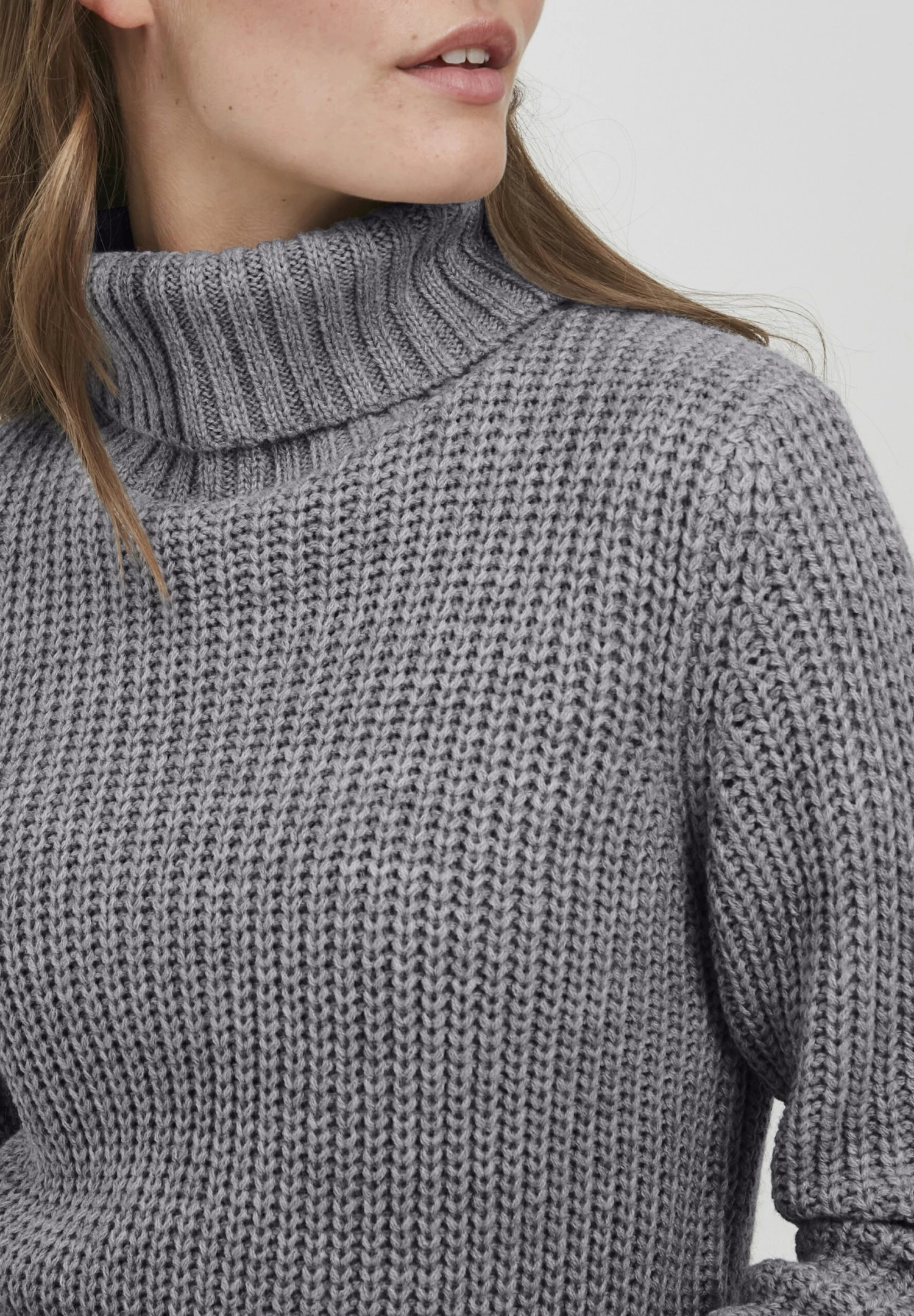 OXMO OXNanna - Jumper - Medium Grey Melange 4 OXMO OXNanna - Jumper - Medium Grey Melange - Image 4