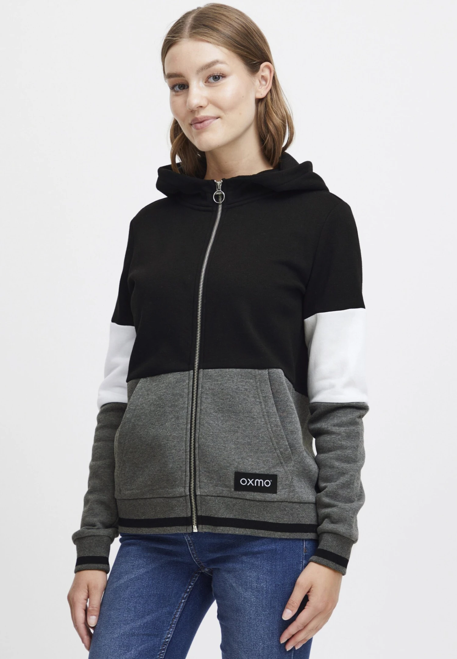 OXMO OXOmanna - Zip-up Sweatshirt - Black 1 OXMO OXOmanna - Zip-up Sweatshirt - Black